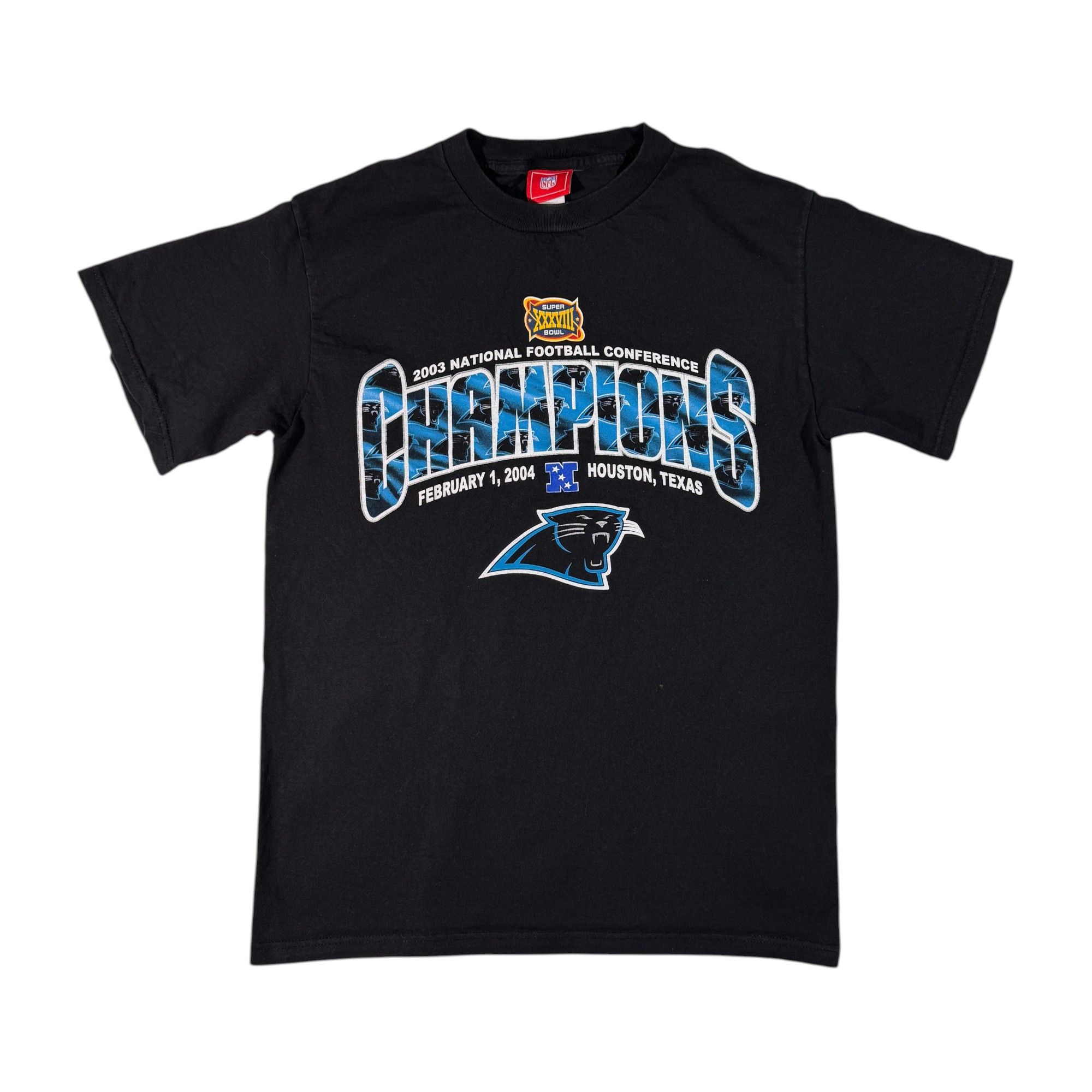 NFL Vintage 2003 Carolina Panthers T-shirt Super Bowl Champions Size US M / EU 48-50 / 2 - 1 Thumbnail