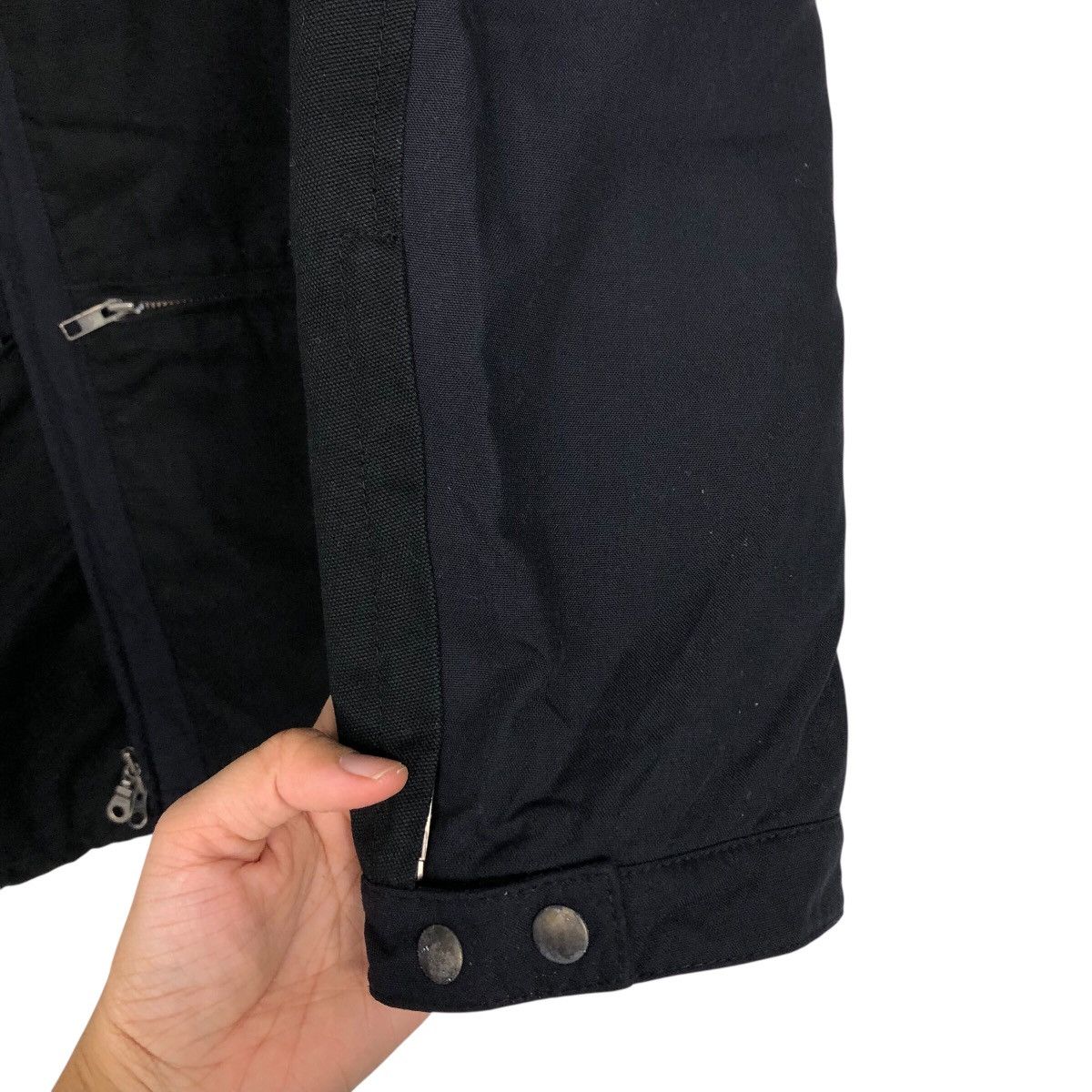Japanese Brand Black Zip Up Jacket Stand Collar Pocket Casual Coat Biglidue Size US M / EU 48-50 / 2 - 17 Thumbnail