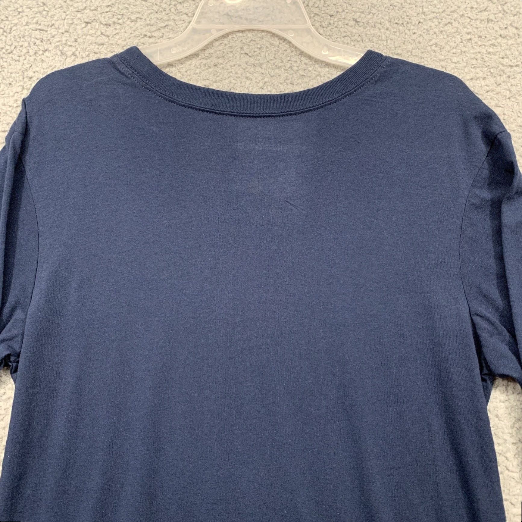 Vintage Zoe + Liv T-Shirt Long Sleeve Navy Blue White Hugs & Knishes NWT Size Large Women Casual Basic Cotton Blend Knit Size L / US 10 / IT 46 - 5 Thumbnail