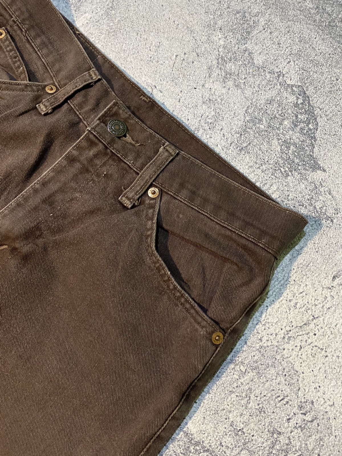 Levi's × Levi's Vintage Clothing × Vintage Vintage jeans levis 535 dark brown Size US 27 - 5 Thumbnail
