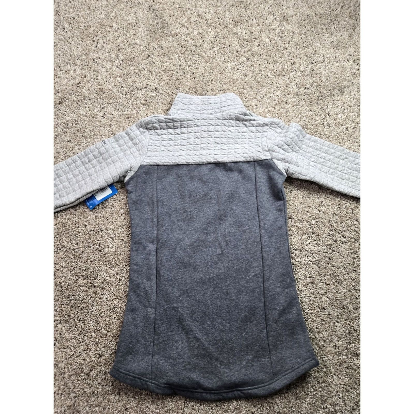 Vintage Columbia Sweatshirt Tunic XS Womens Gray Mock Neck Pockets NWT Size XS / US 0-2 / IT 36-38 - 7 Thumbnail