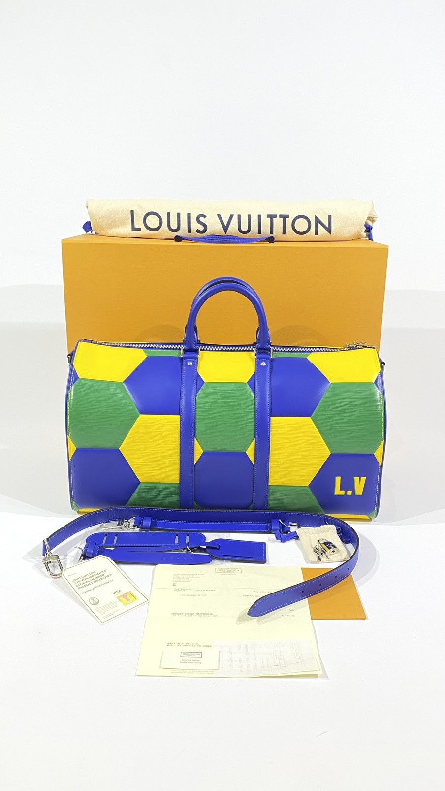 Louis Vuitton × NBA Louis Vuitton X FIFA World Cup Brazil 1 of 1 Duffel Keepall Size ONE SIZE - 6 Thumbnail