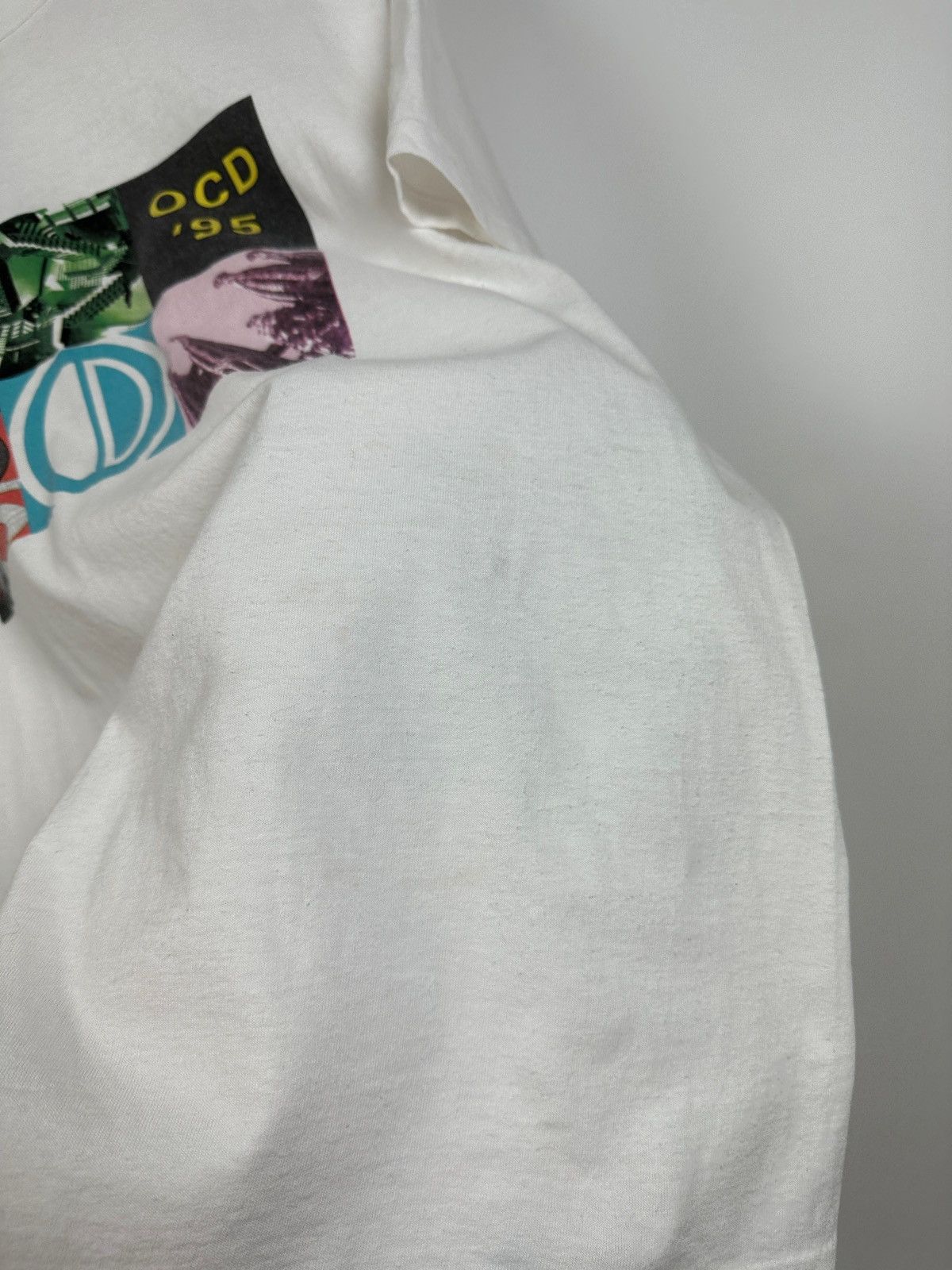 Vintage 1995 Vintage Pfizer OCD Single Stitch White T-Shirt Size US L / EU 52-54 / 3 - 17 Thumbnail