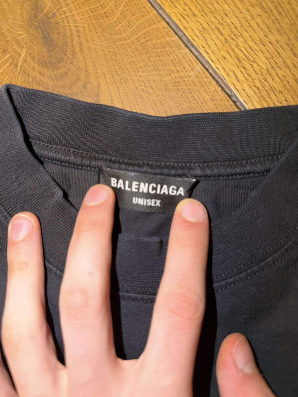 Balenciaga Balenciaga Panther Logo Medium Fit Tee Black/Orange Size US M / EU 48-50 / 2 - 6 Thumbnail