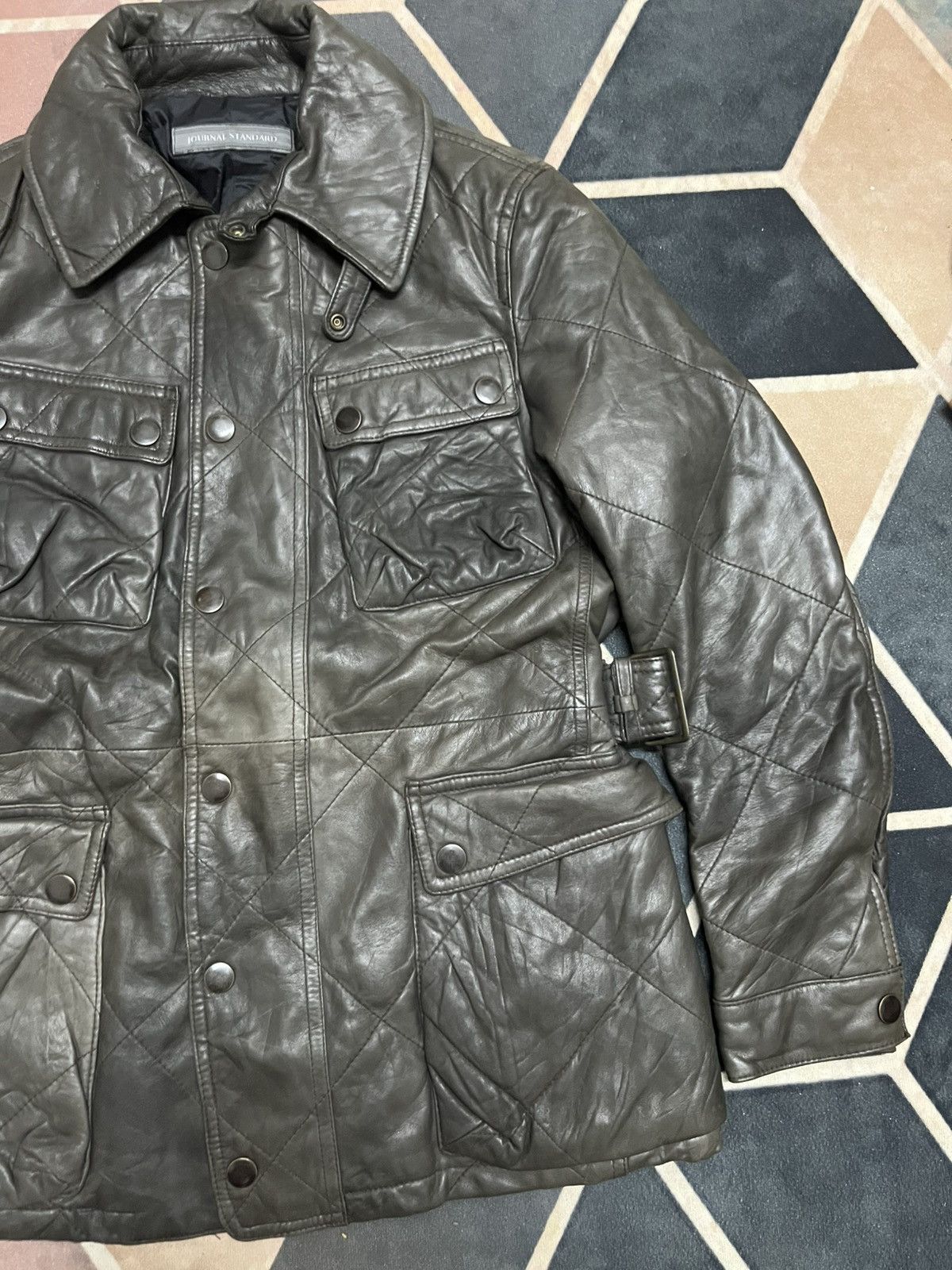 Journal Standard 💥MEGA RARE💥JOURNAL STANDARD COWSKIN MULTIPOCKETED BIKERS Size US M / EU 48-50 / 2 - 5 Thumbnail