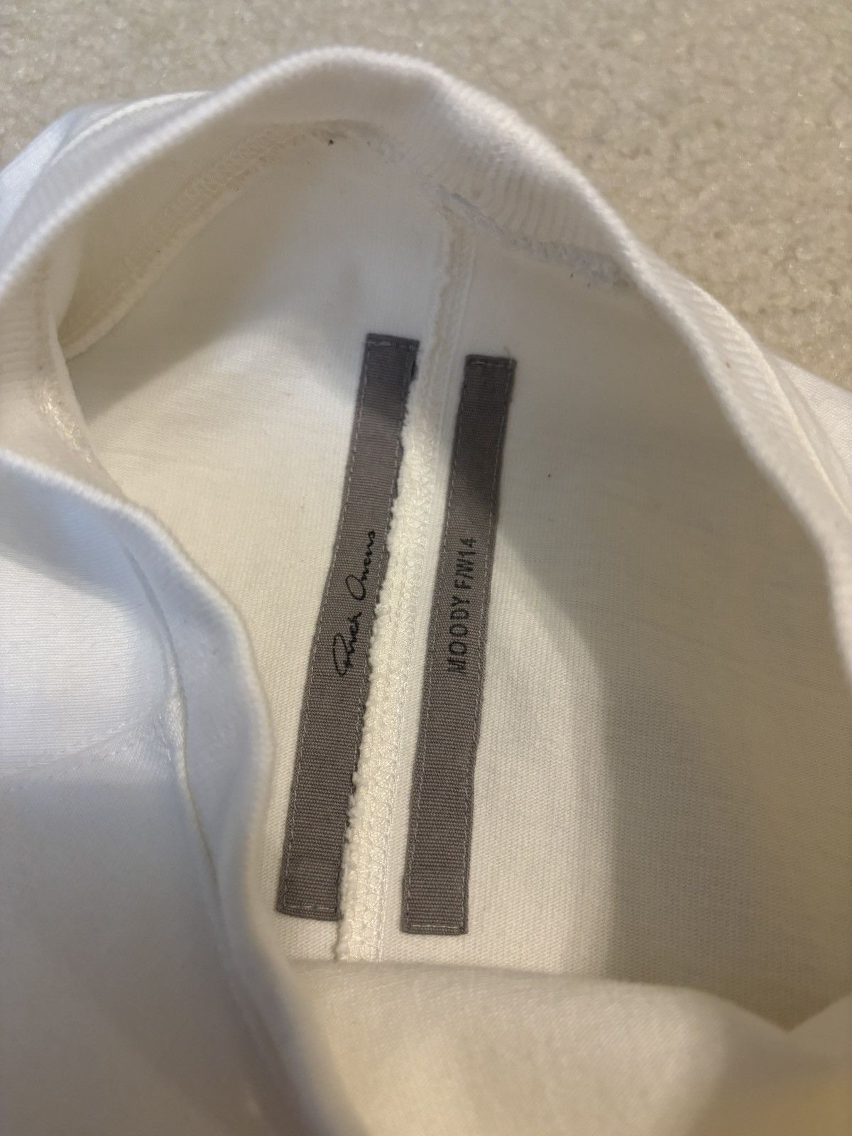 Rick Owens Rick Owens FW14 Moody Long Sleeve Crewneck White Size US S / EU 44-46 / 1 - 3 Thumbnail