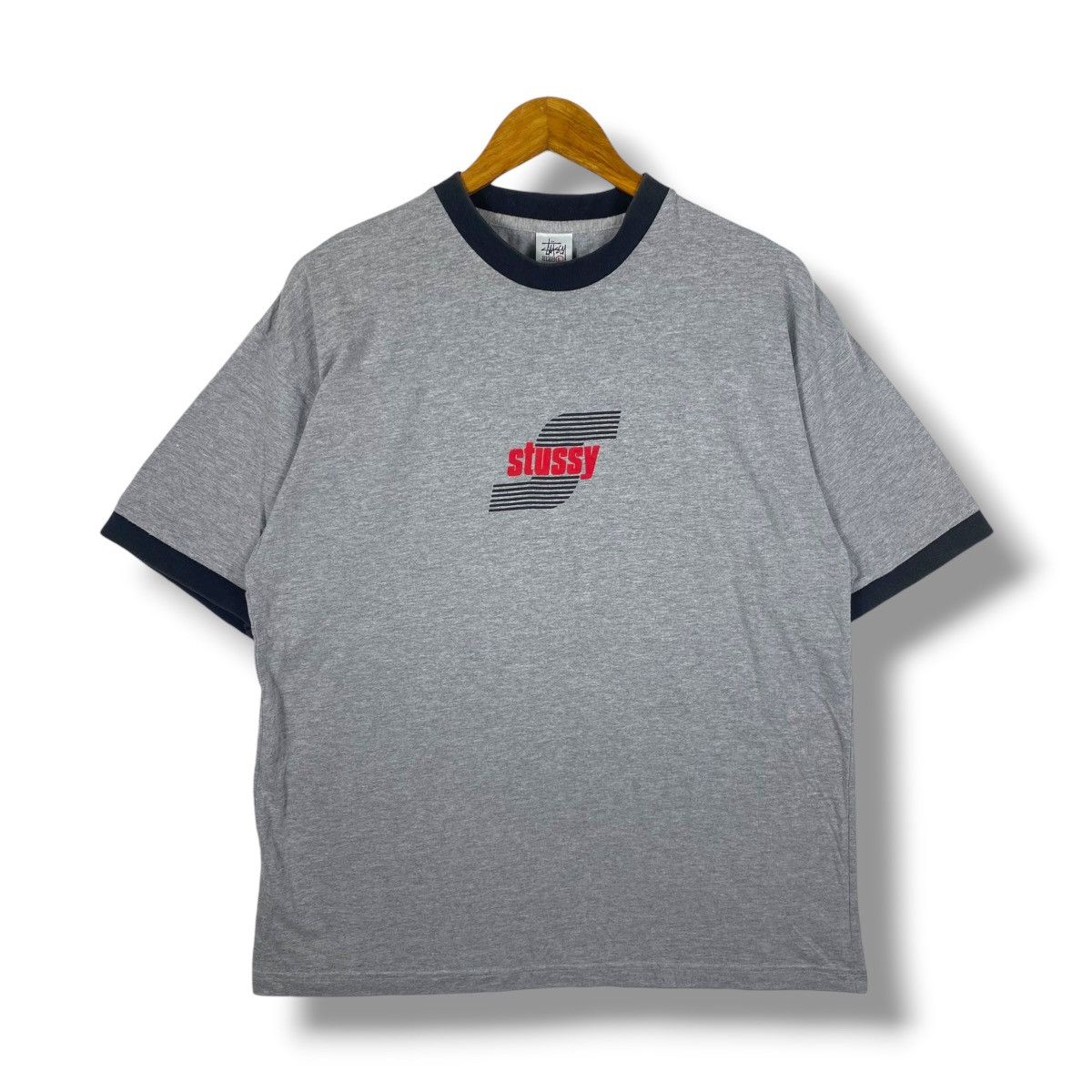 Stussy Vintage 90s STUSSY Australia Logo Graphic Surf Skate Tee Size US L / EU 52-54 / 3 - 1 Thumbnail