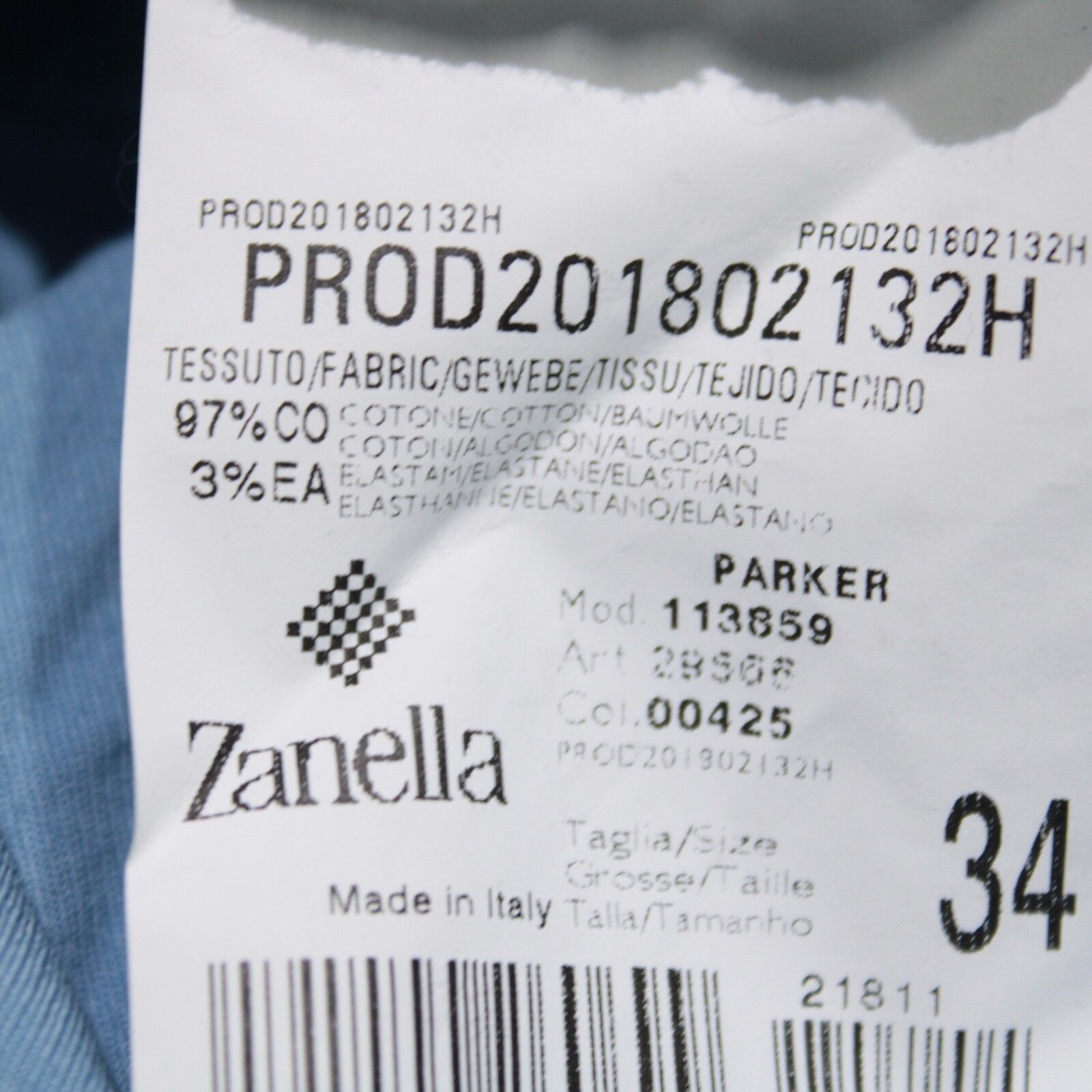 Zanella Zanella New with tags Chino Size 36 US In Blue Size US 36 / EU 52 - 5 Thumbnail