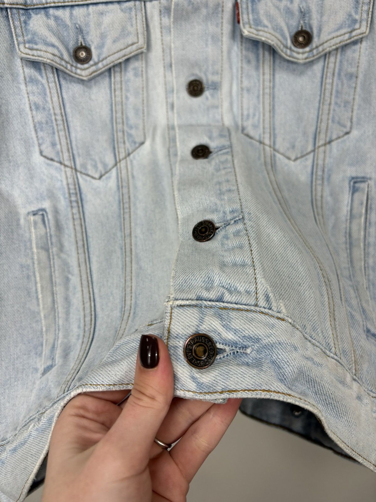 Levi's Vintage 90s Levi’s USA Faded Washed Rare Hype Denim Jacket Size US M / EU 48-50 / 2 - 8 Thumbnail