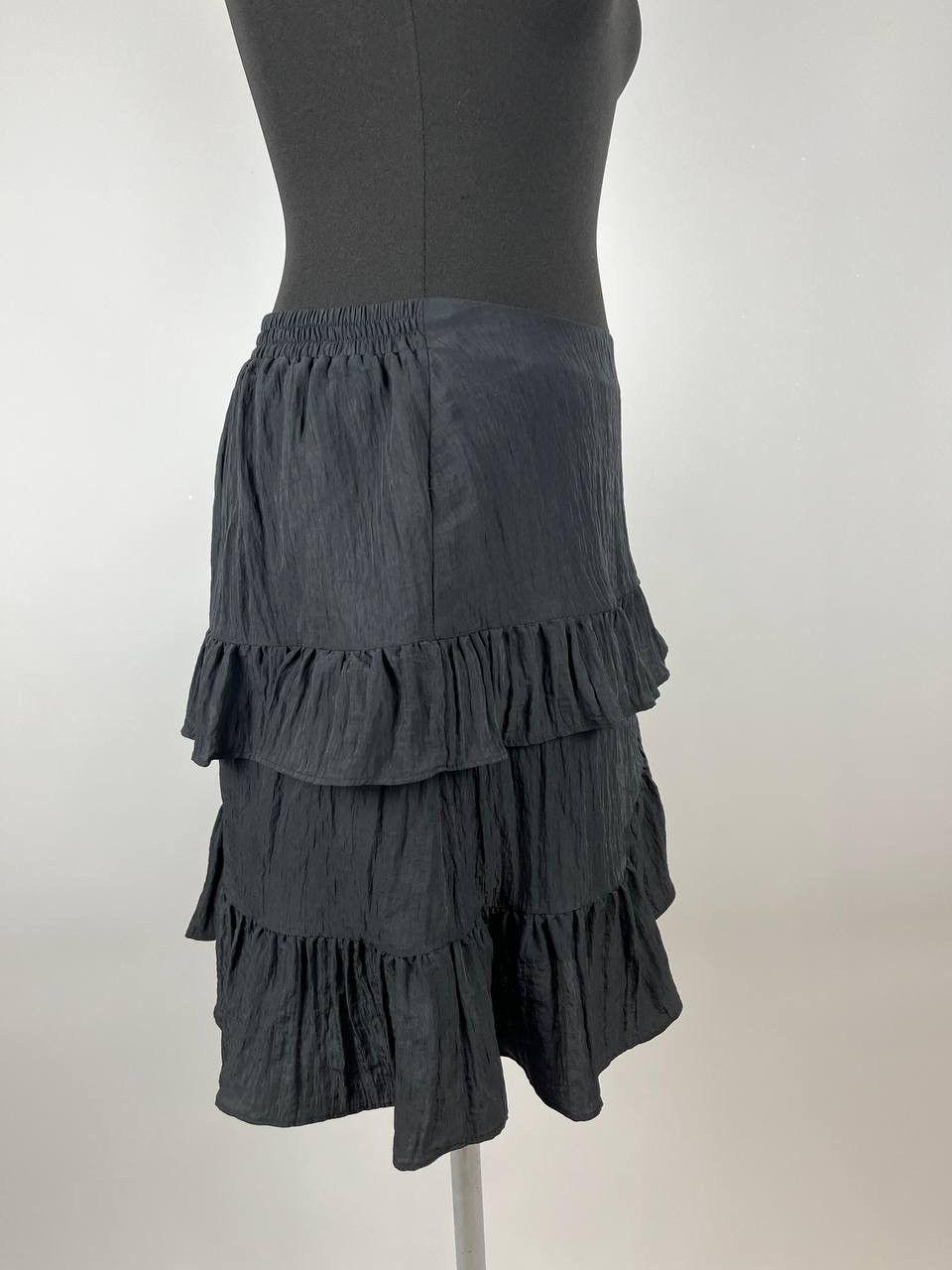 Designer × Maje Maje Black Short Skirt Size 42 (0300) Size 28" / US 6 / IT 42 - 4 Thumbnail