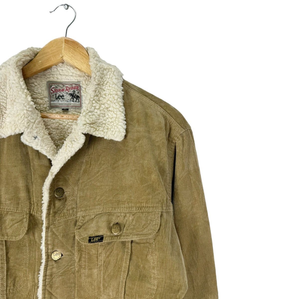 Lee × Vintage ⚡️LEE CORDUROY SHERPA TRUCKER JACKET Size US XL / EU 56 / 4 - 3 Thumbnail