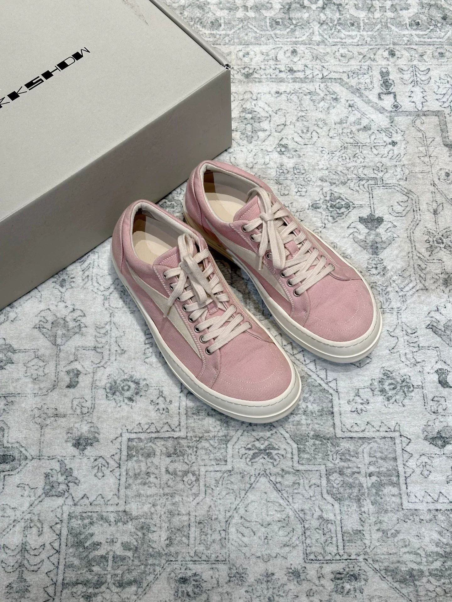 Rick Owens Rick Owens x Vans Canvas Pink Shoes Size US 8.5 / EU 41-42 - 1 Thumbnail