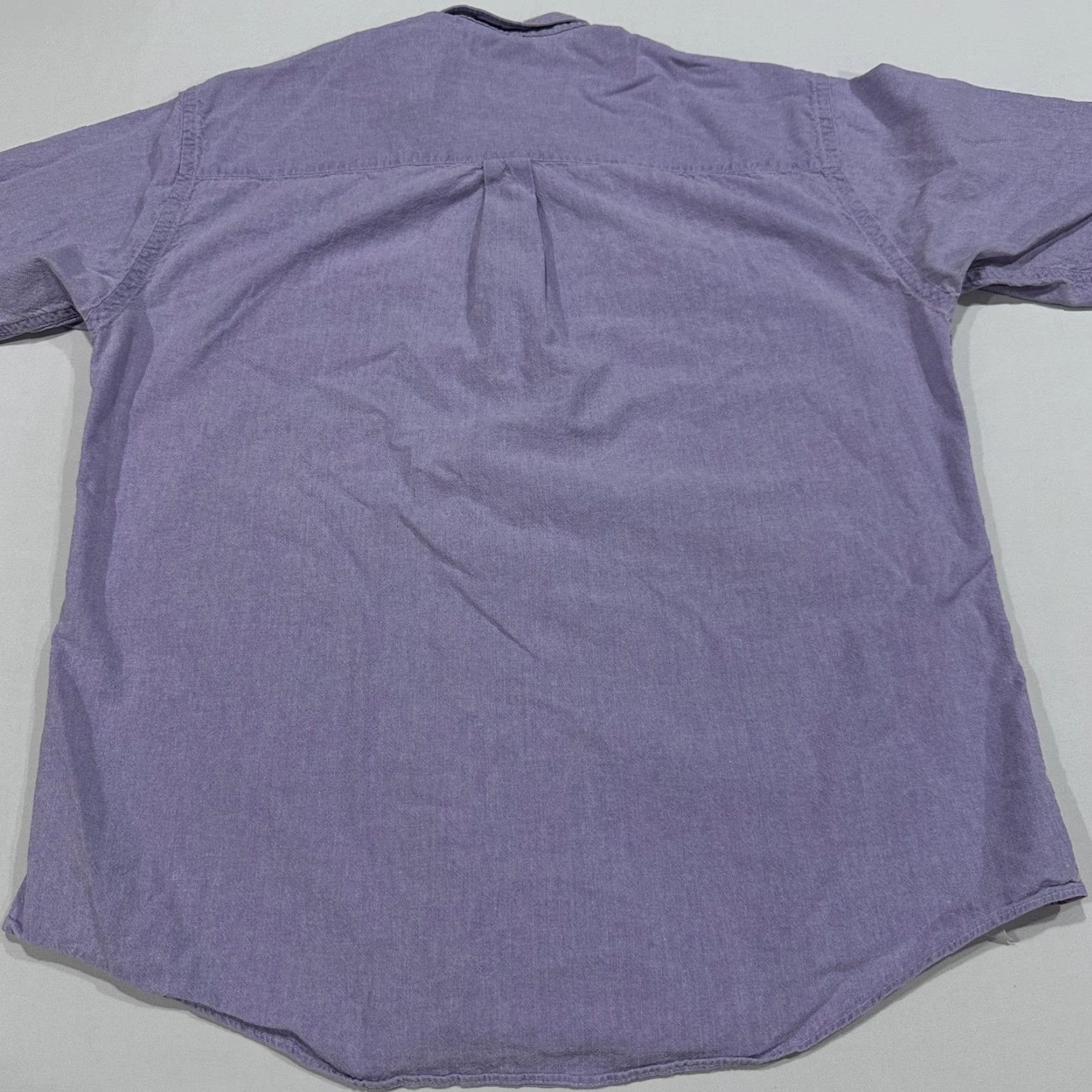Lands' End VINTAGE Lands' End Shirt Mens M Purple Button-Down Long Sleeve 100% Cotton Minimalist 90s Size US M / EU 48-50 / 2 - 4 Thumbnail