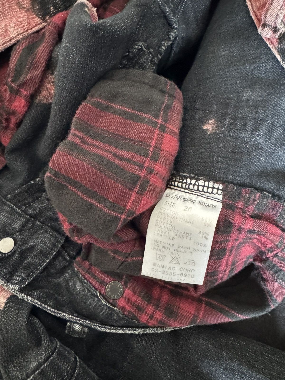If Six Was Nine L.G.B. Blood Splash Denim Size US 26 / EU 42 - 3 Thumbnail