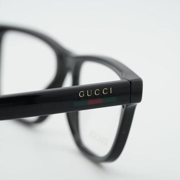 Gucci Gucci GG1987O 001 Eyeglasses Black 54mm Square Frame Size ONE SIZE - 6 Thumbnail