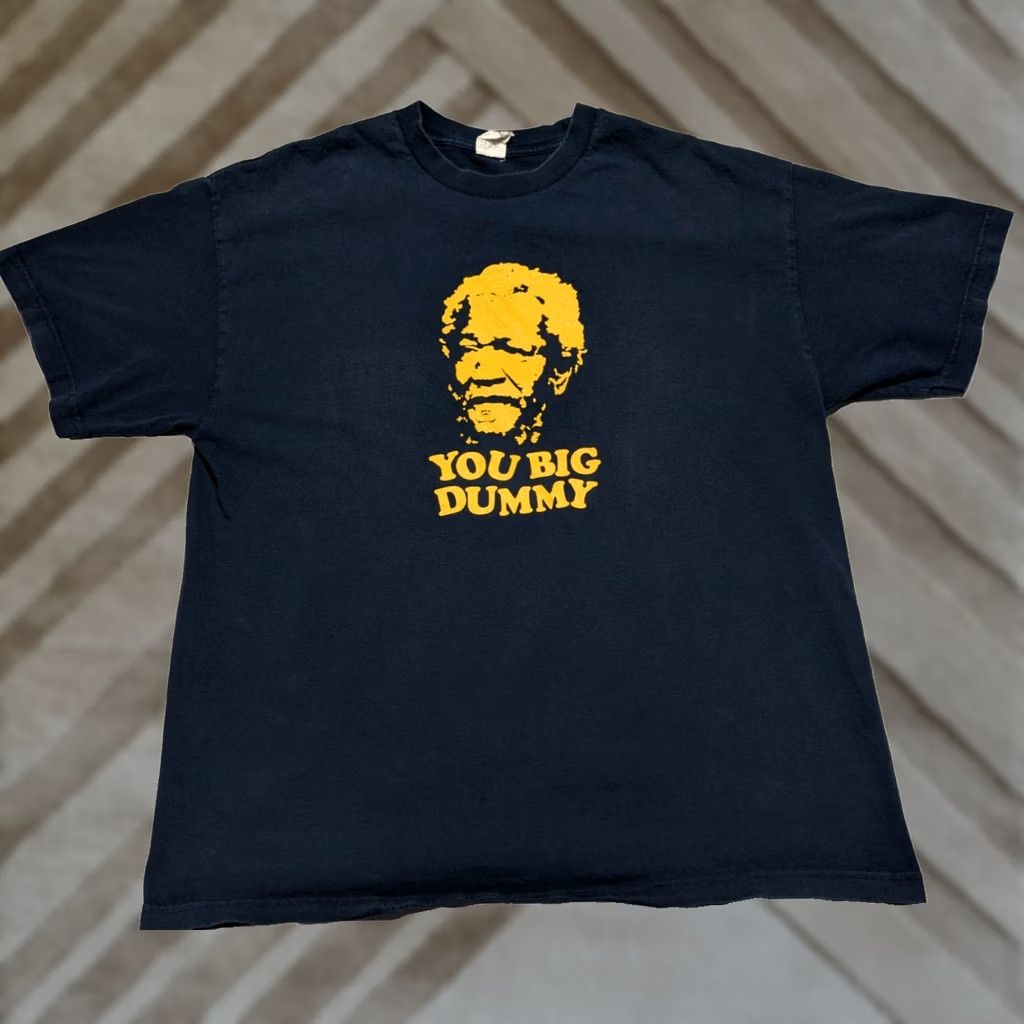 FRED VTG Y2K Fred Sanford & Son YOU BIG DUMMY Red Foxx Alstyle Men XL Blue T-Shirt Size US XL / EU 56 / 4 - 1 Thumbnail