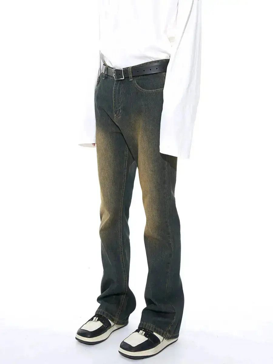 Japanese Brand Retro loose high street micro flared jeans Size US 32 / EU 48 - 1 Thumbnail