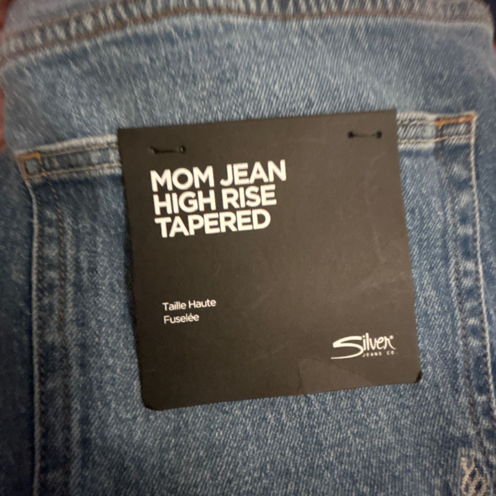 Silver Jeans Co. Silver Jeans Womens Mom HighRise Tapered Blue Jeans 34x27 XL Size 40" / US 18 - 5 Thumbnail