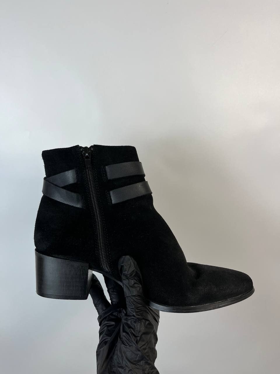Versace VERSACE JEANS Black Boots Logo Strap Women's Size 37 Size US 7 / IT 37 - 7 Thumbnail