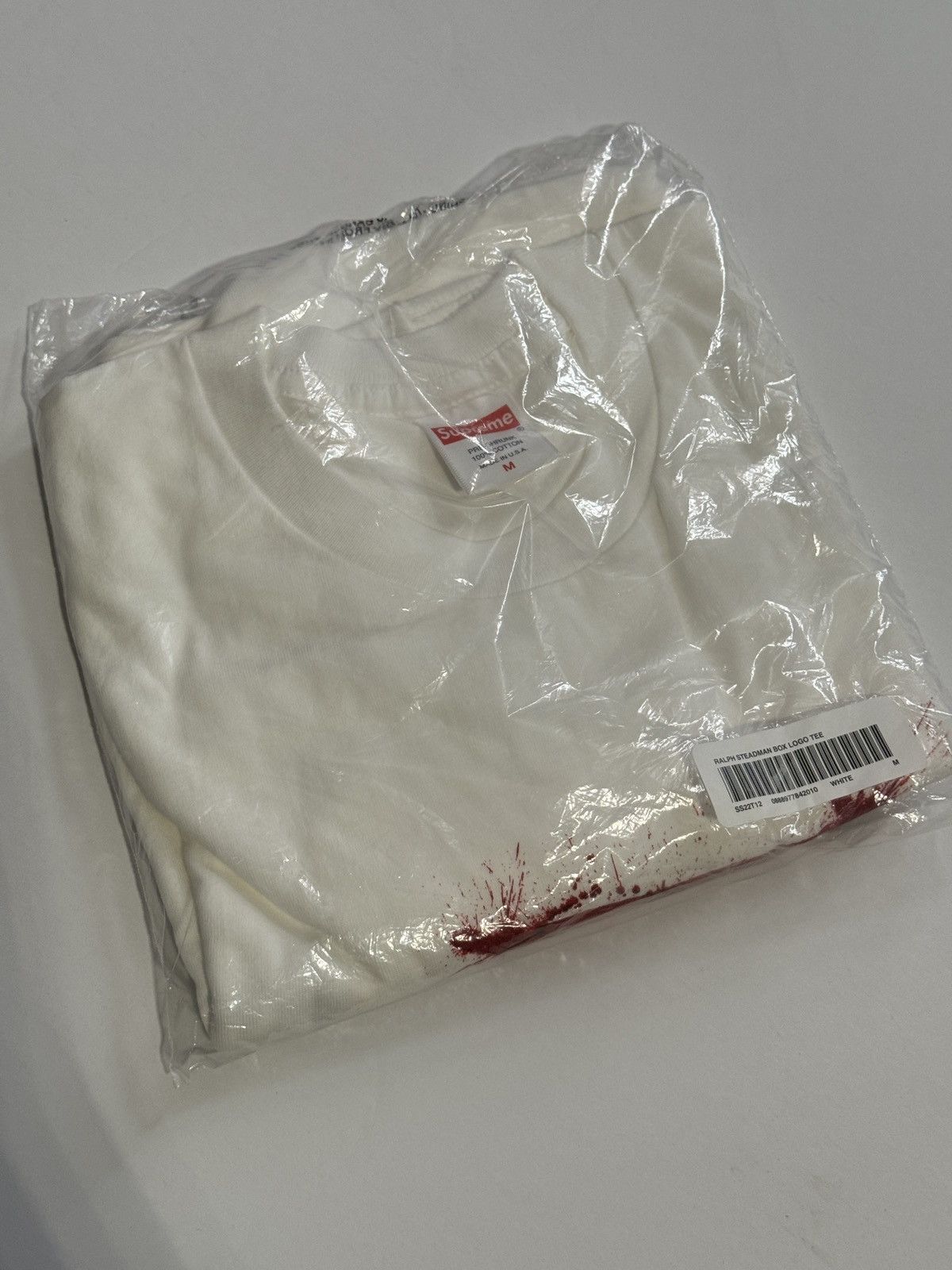 Supreme Supreme Ralph Steadman Box Logo Tee White Size US M / EU 48-50 / 2 - 2 Thumbnail