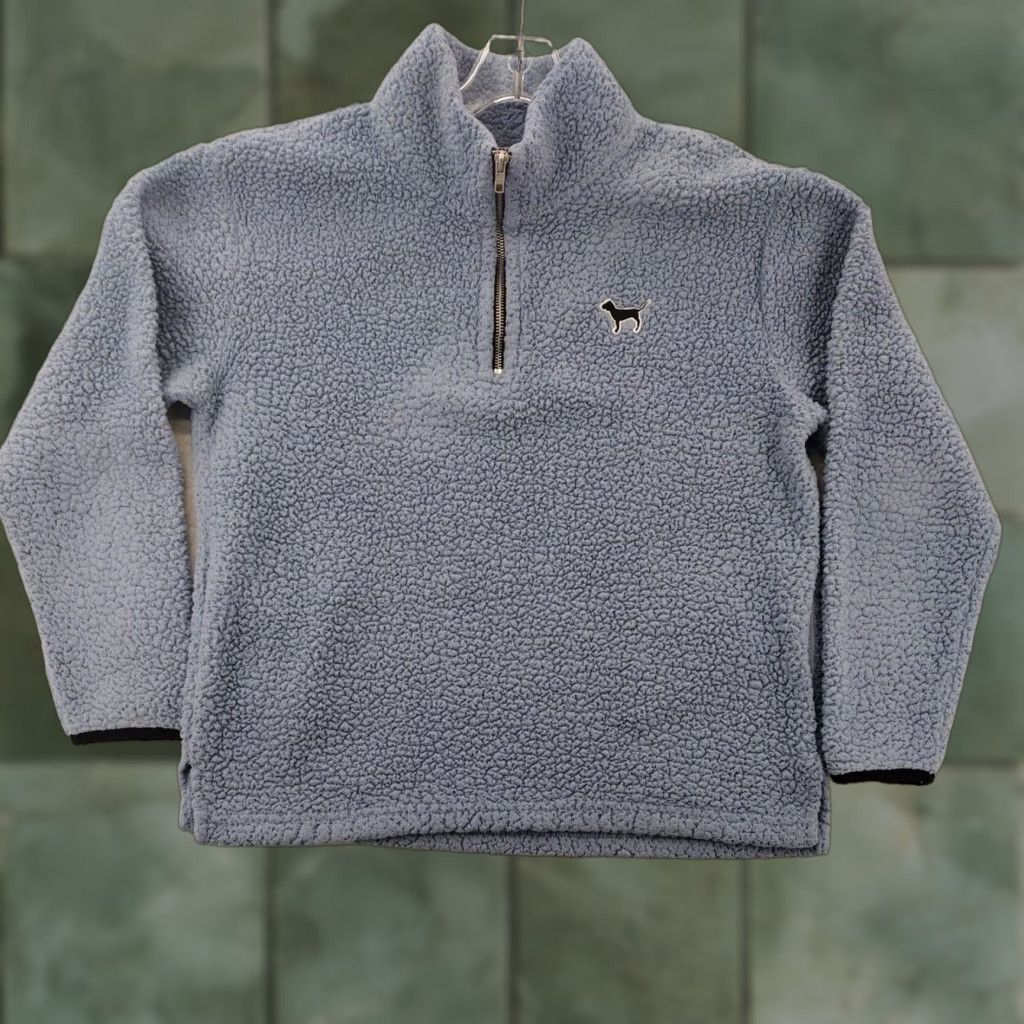 Victoria's Secret Victoria's Secret PINK Jacket Womens Small Blue Polar Fleece Half Zip Size S / US 4 / IT 40 - 1 Thumbnail