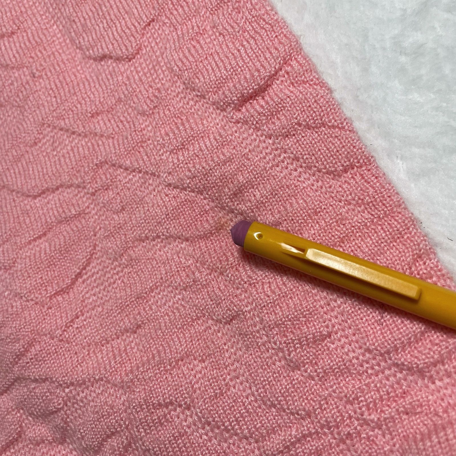 Vintage Tyrolia Textured Knit Turtleneck Sweater Baby Pink Medium Size M / US 6-8 / IT 42-44 - 5 Thumbnail