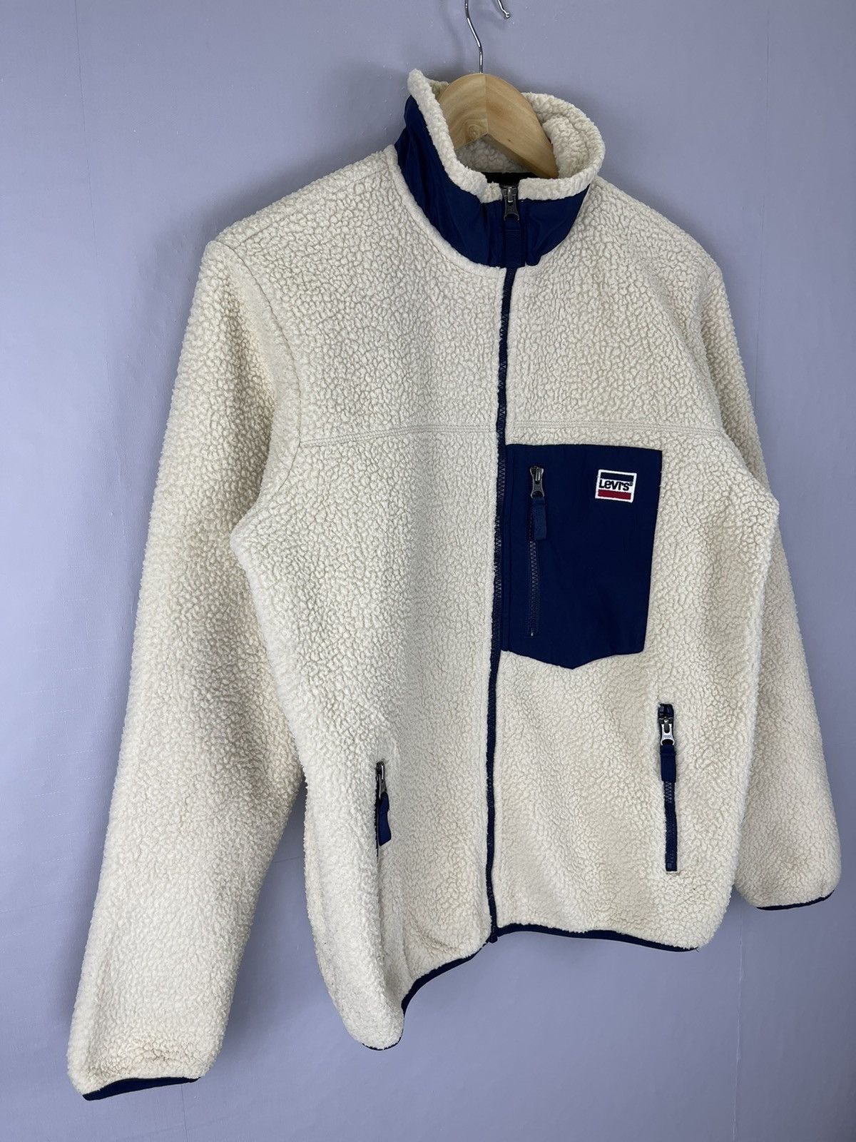 Levi's × Levi's Vintage Clothing × Vintage VINTAGE LEVIS RETRO Style Sherpa Zipper Jacket Size US M / EU 48-50 / 2 - 4 Thumbnail