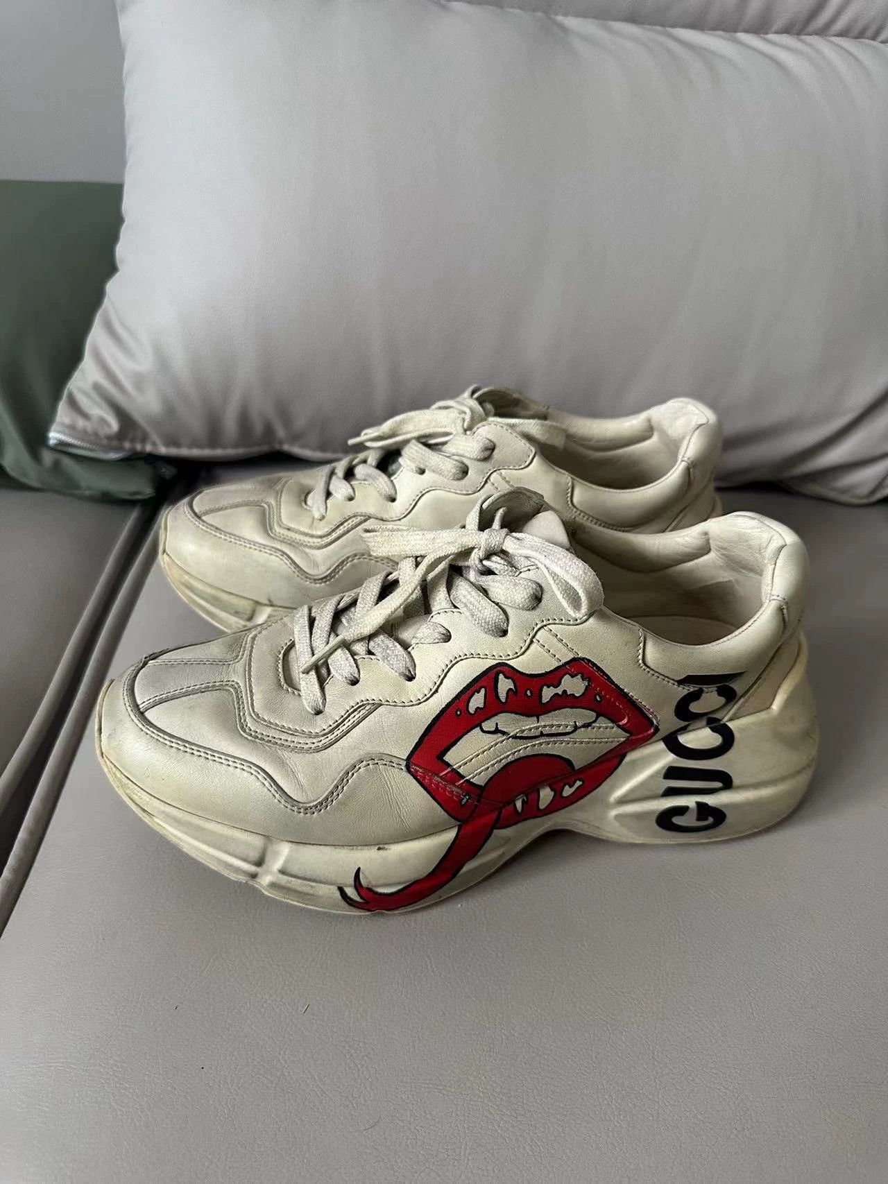 Gucci Gucci Red Lip Dad Shoes 40 Authentic Size US 7 / EU 40 - 1 Thumbnail