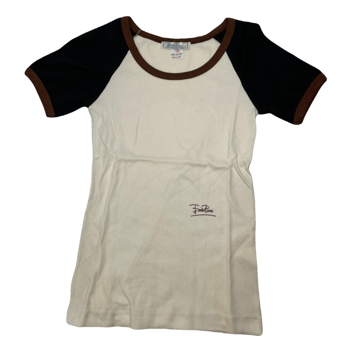Emilio Pucci Beige Cotton Top Size S / US 4 / IT 40 - 1 Thumbnail