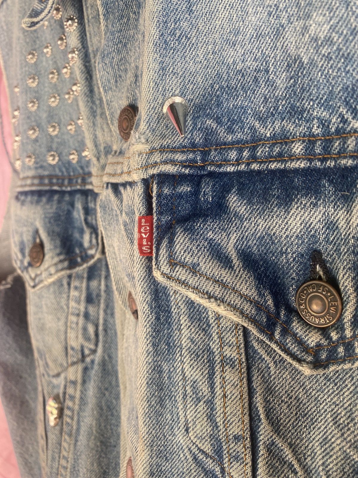 Levi's Vintage Studded Denim Vest Size US M / EU 48-50 / 2 - 4 Thumbnail