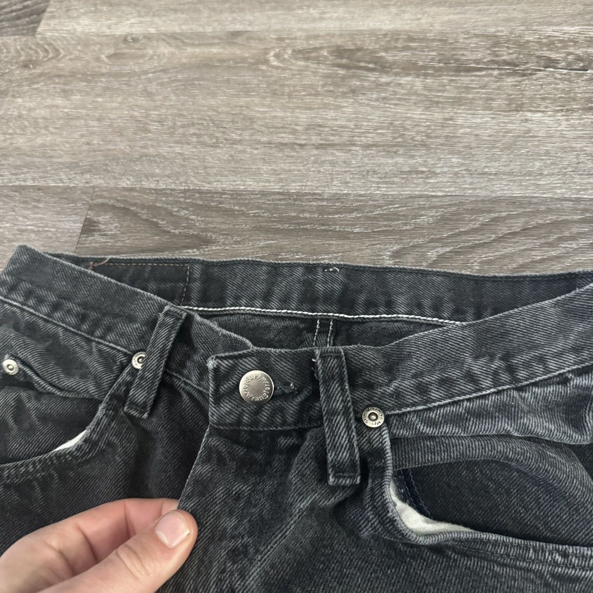 StraightFaded × Vintage × Wrangler Essential Vintage y2k Wrangler faded black jeans Size US 30 / EU 46 - 4 Thumbnail