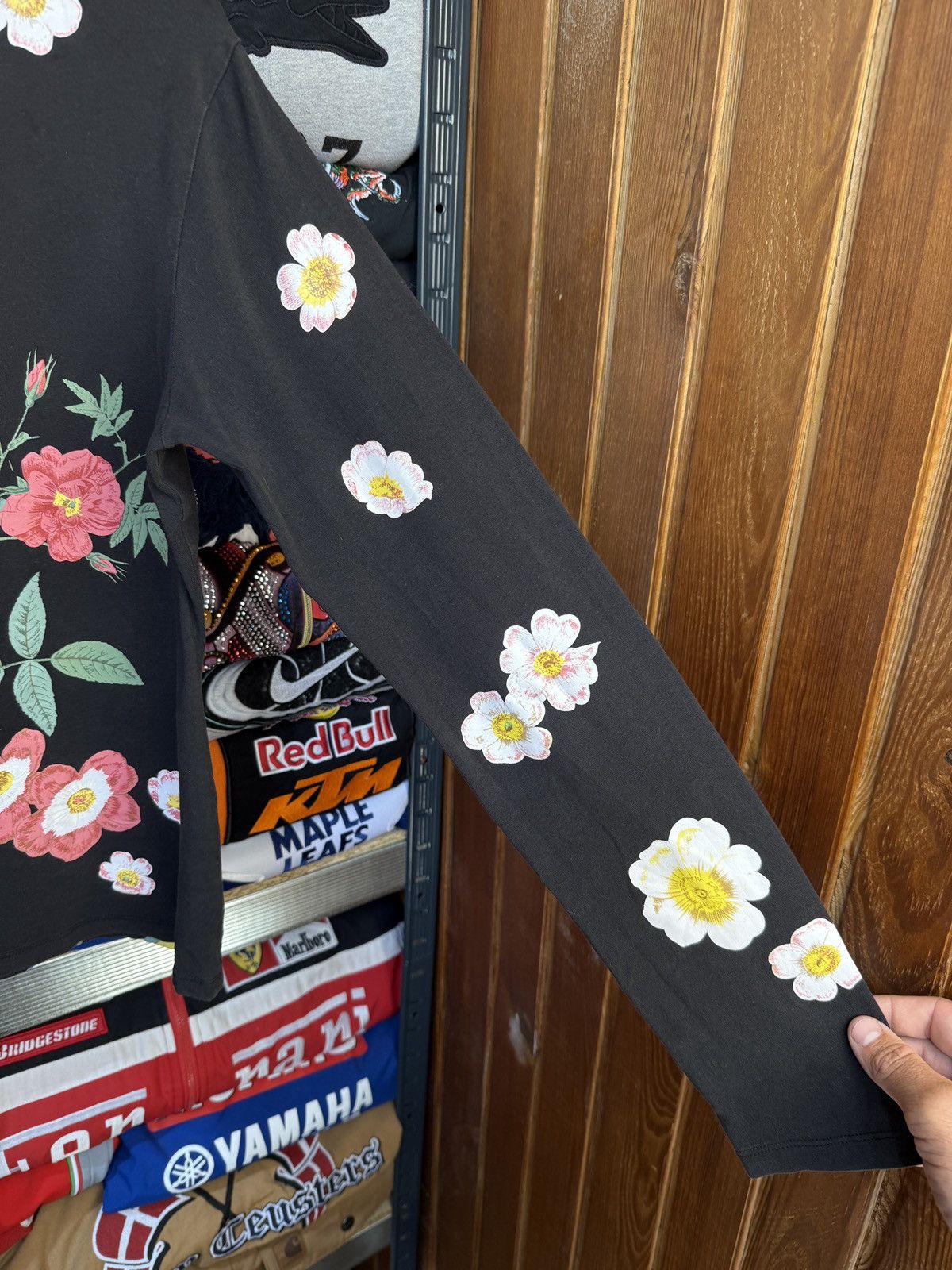 Dior Crazy CHRISTIAN DIOR Flowers Long Sleeve Size L / US 10 / IT 46 - 10 Thumbnail