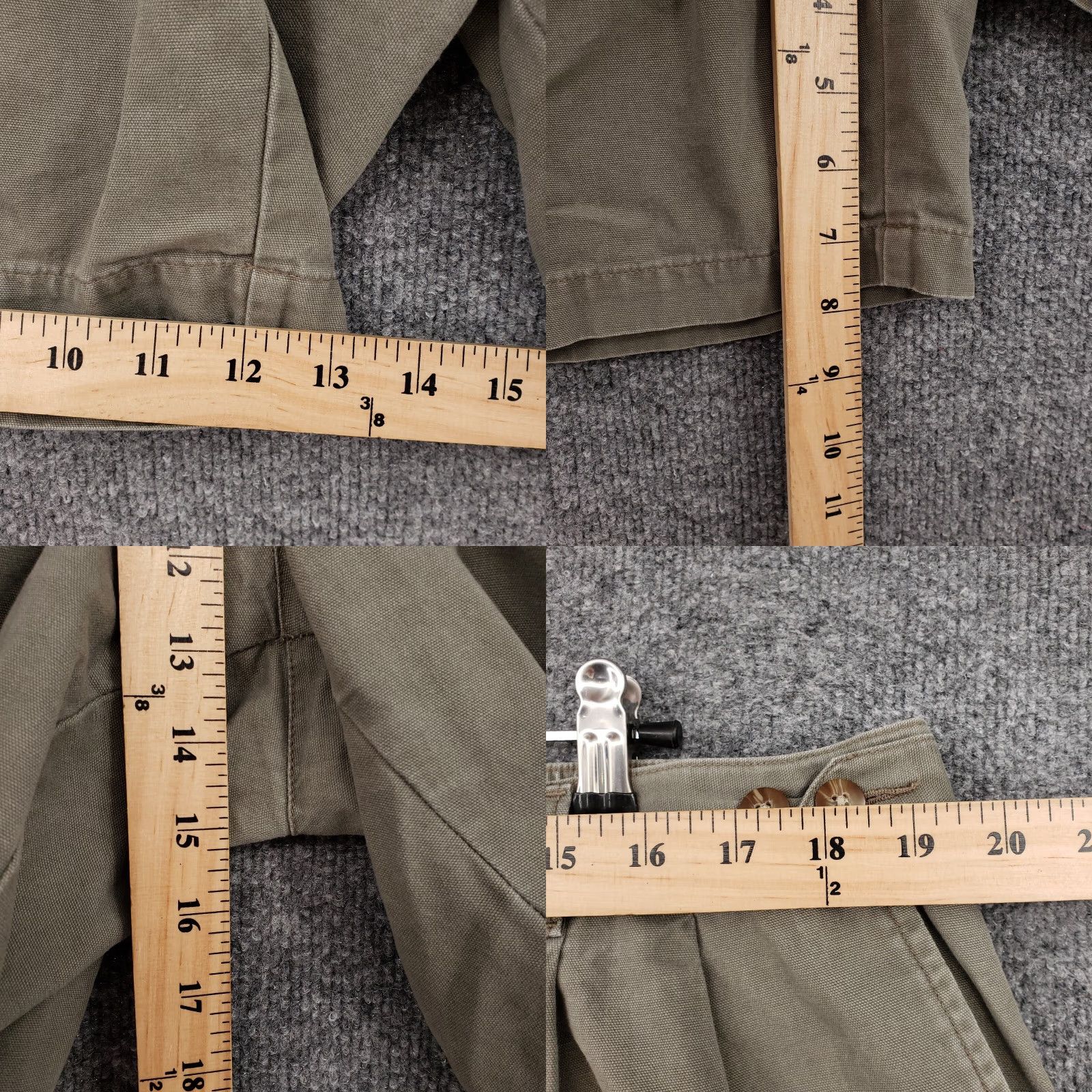 Savane Savane Mens Gray Chino Shorts 40 Mid-Rise 8" Pleated Front Casual Outdoor Vintage? (No) Size US 40 / EU 56 - 8 Thumbnail