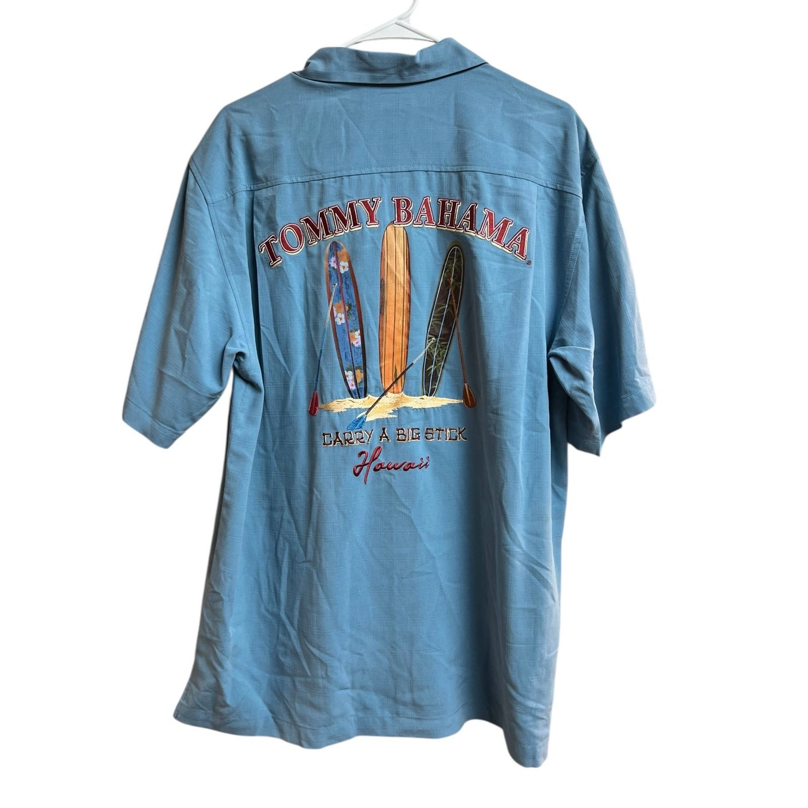 Tommy Bahama Tommy Bahama Men's Silk Camp Shirt Blue Medium Size US M / EU 48-50 / 2 - 9 Thumbnail