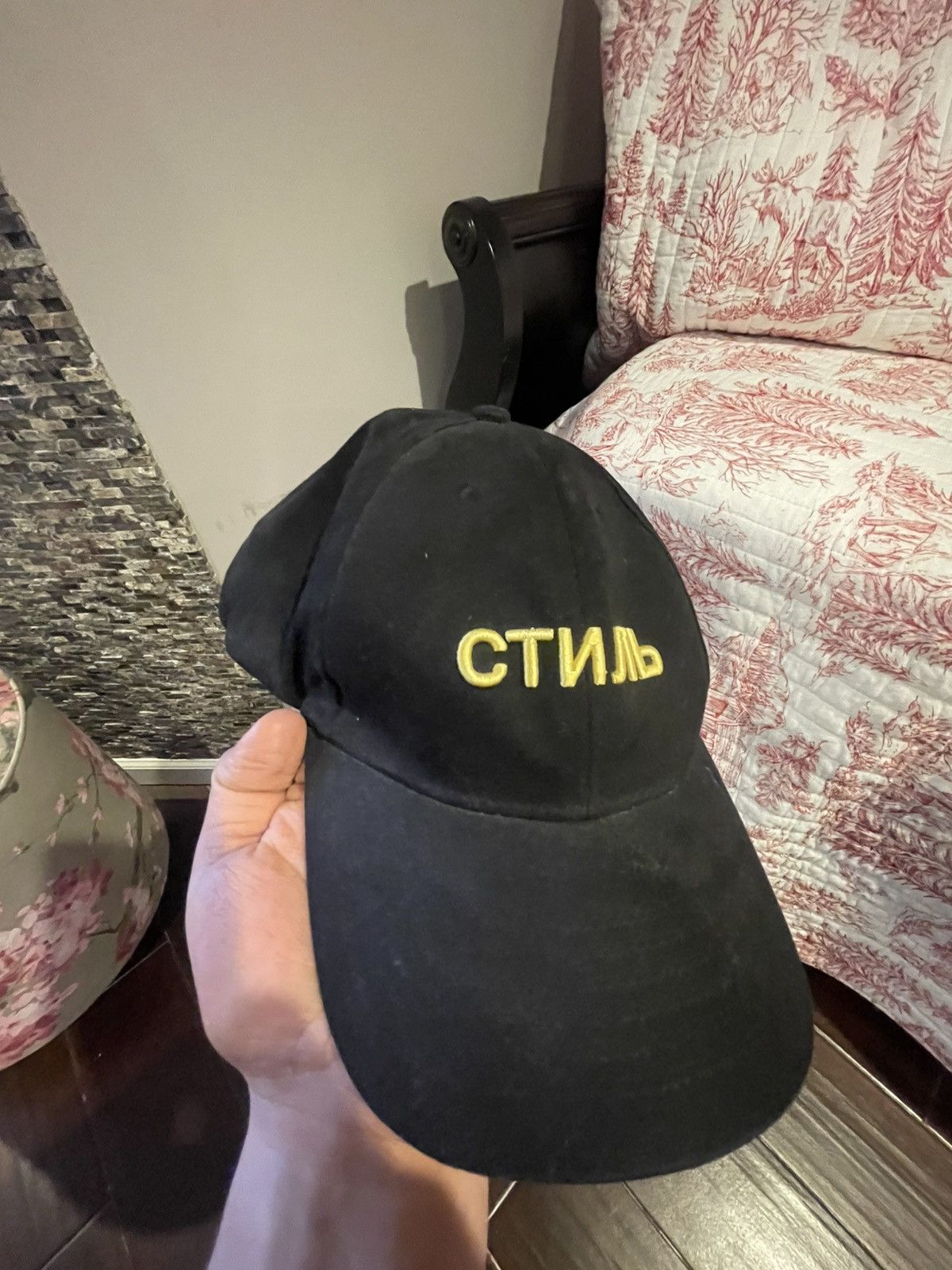 Heron Preston Heron Preston “СТИЛЬ” Cyrillic Logo Cap Black Size ONE SIZE - 1 Thumbnail