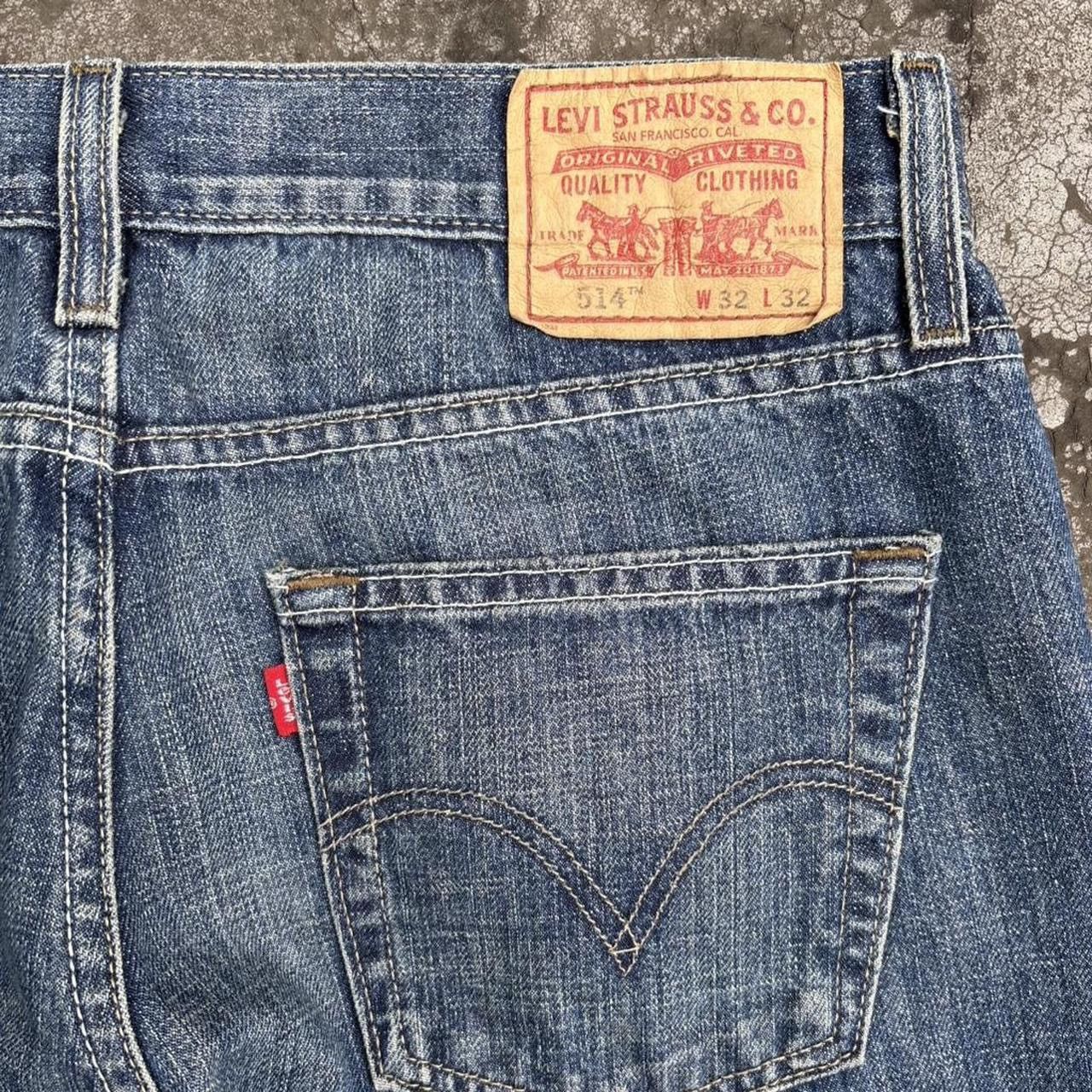 Levi's Y2K Levi’s 514 Blue Slim Straight Fit Denim Jeans Size US 32 / EU 48 - 4 Thumbnail