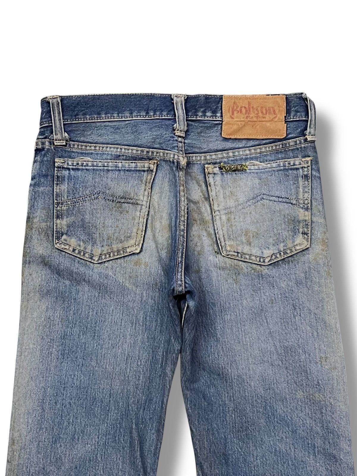 Japanese Brand Flared Vintage 80s Bobson Japan - Faded Mud Wash, Distressed Size US 29 - 5 Thumbnail