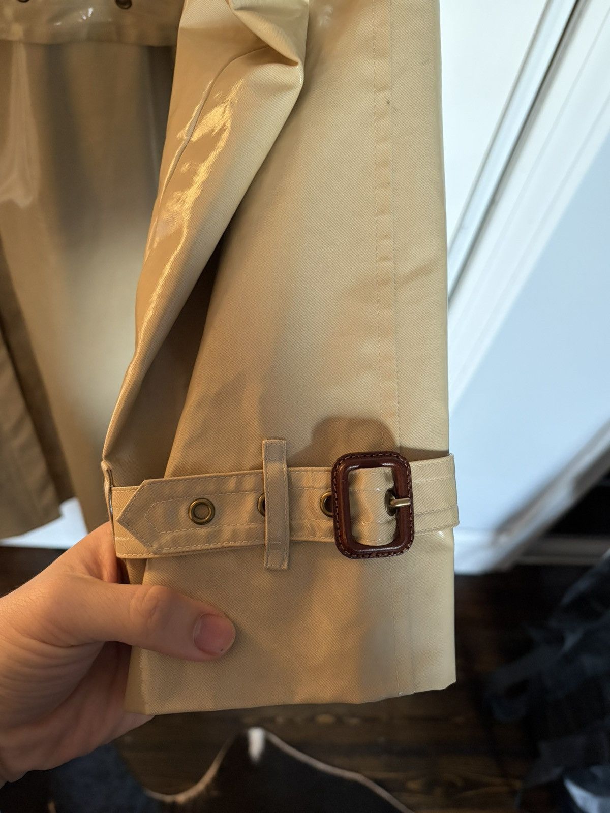 Burberry Prorsum Archival Burberry Prorsum SS13 Vinyl Laminated Trench Coat Size US M / EU 48-50 / 2 - 6 Thumbnail