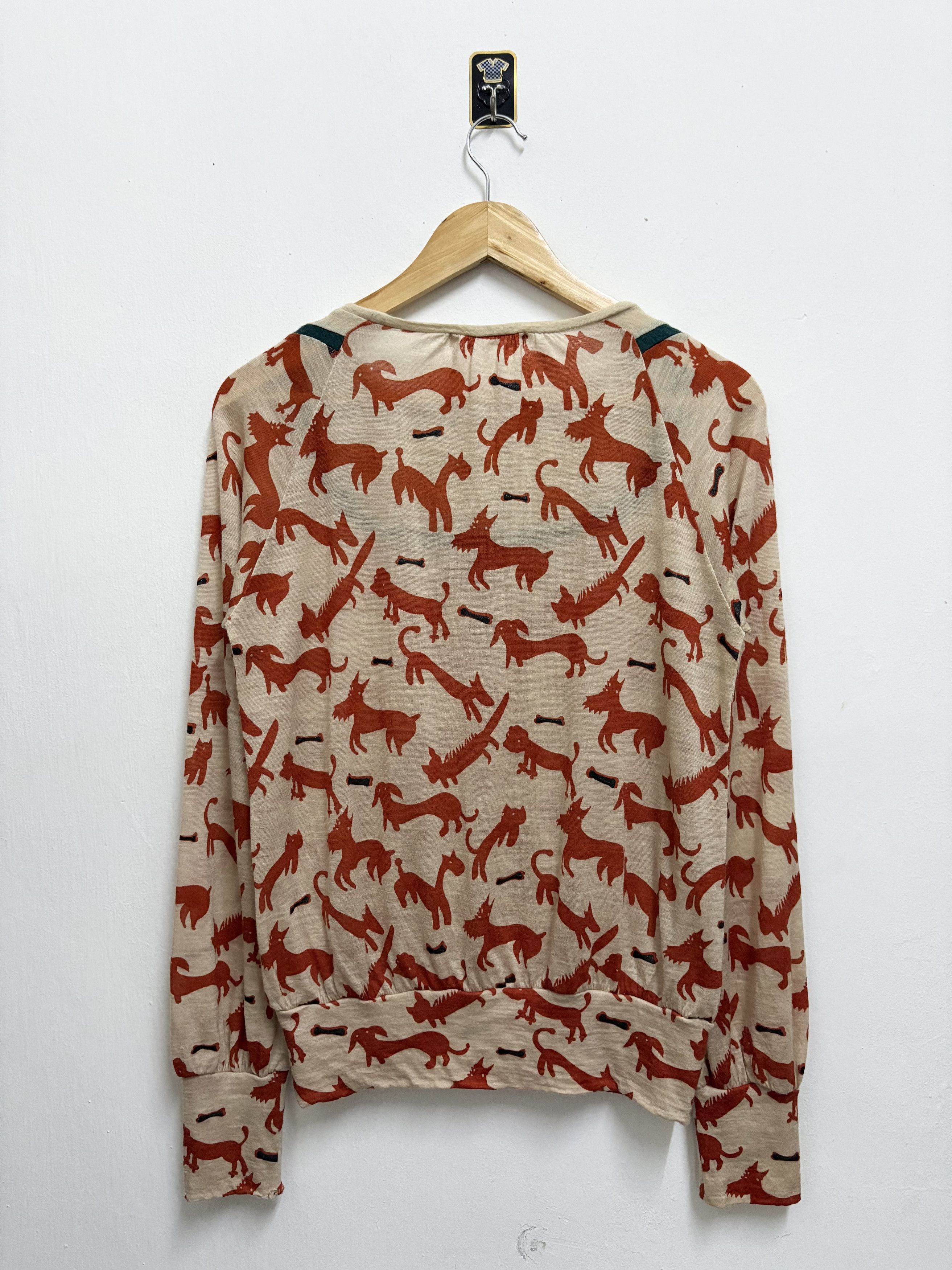 Issey Miyake × Japanese Brand × Tsumori Chisato 2000's Tsumori Chisato Issey Miyake Cat & Dog L/S T-Shirt Size M / US 6-8 / IT 42-44 - 2 Thumbnail