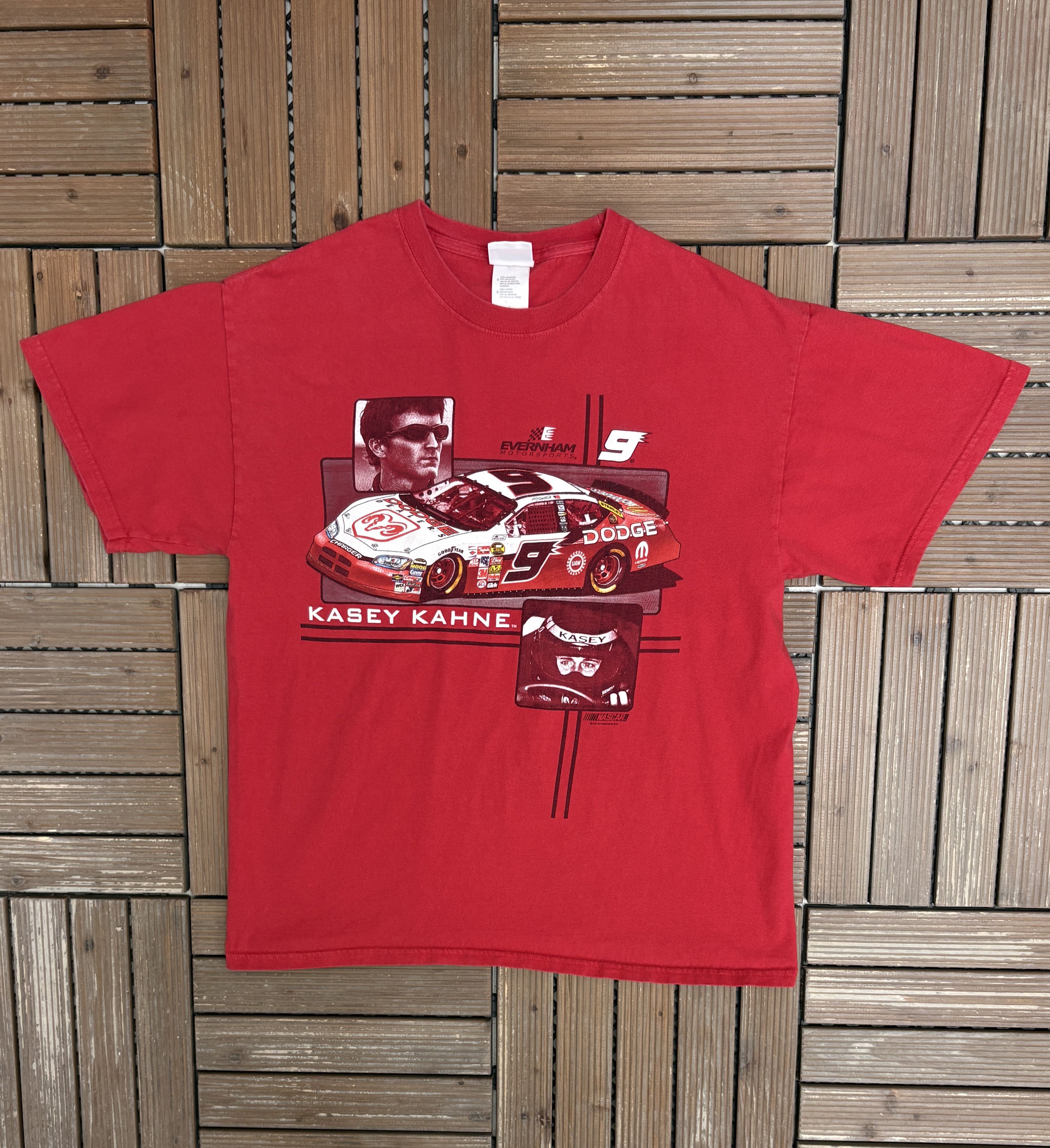 Vintage Kasey Kahne NASCAR Racing Vintage Red T-Shirt Tee Size US L / EU 52-54 / 3 - 1 Thumbnail