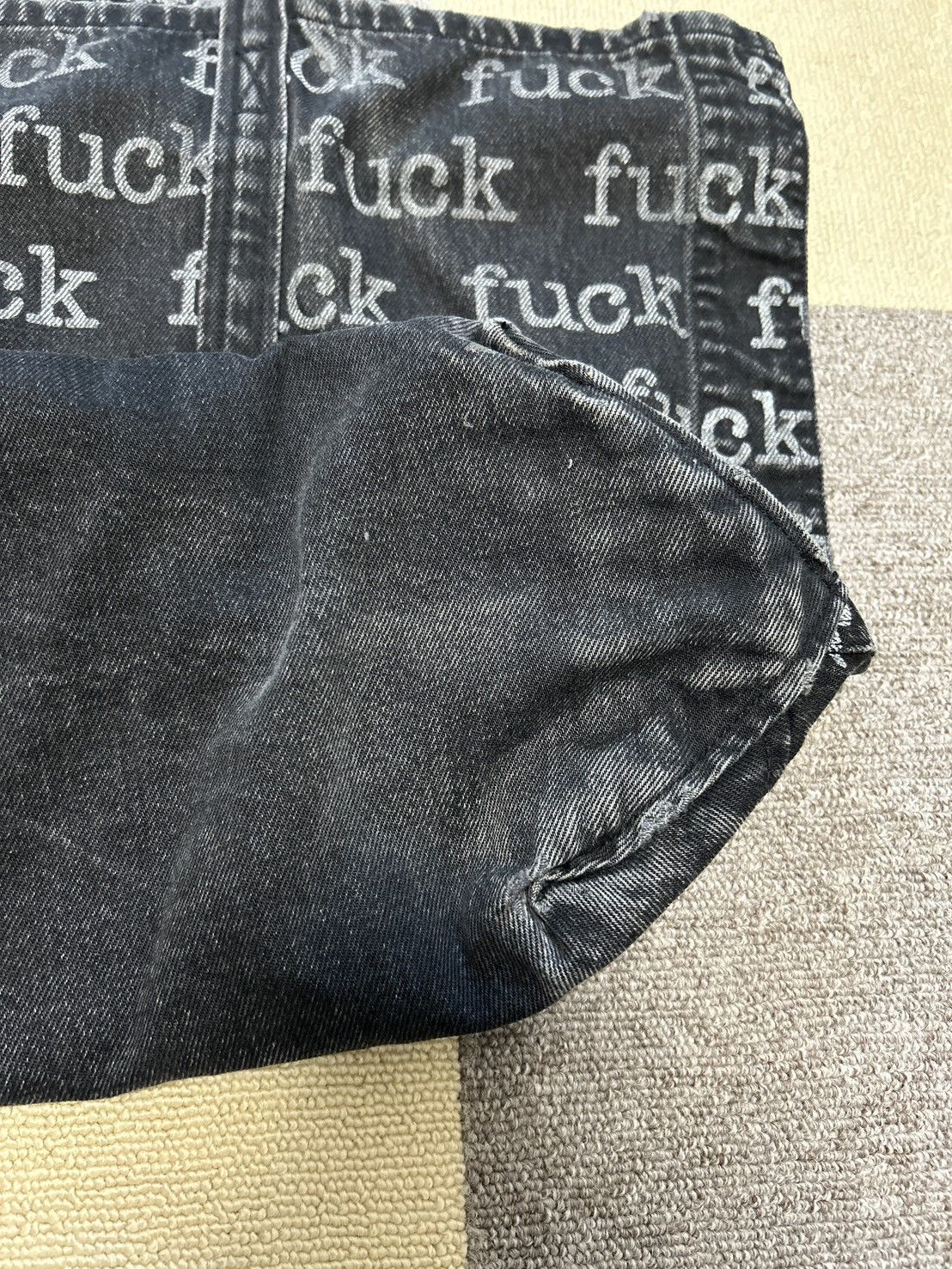 Supreme Supreme SS13 Fuck Tote Denim Bag Black Size ONE SIZE - 9 Thumbnail
