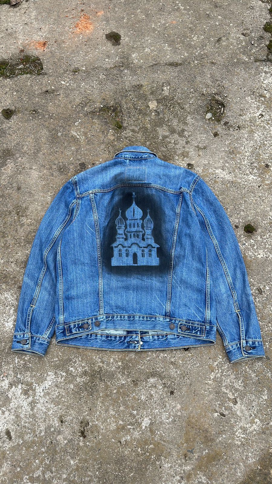 Japanese Brand × Levi's Crazy Vintage Custom Levis Denim Jacket Size US L / EU 52-54 / 3 - 5 Thumbnail