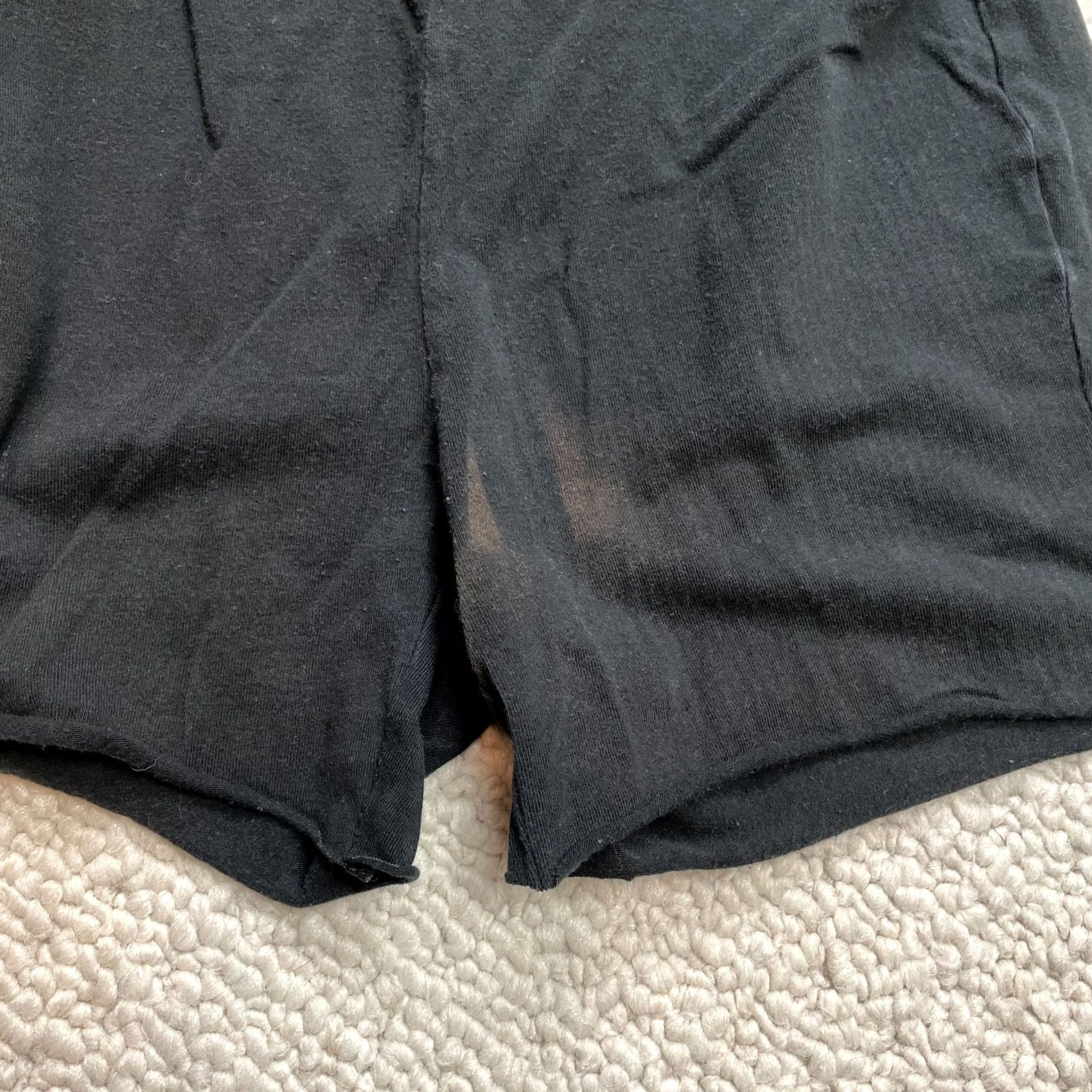 Shein Shein Shorts Juniors XS Black Stretch Casual Solid Cotton 22x3.5 Extra Small Size 26" / US 2 / IT 38 - 2 Thumbnail