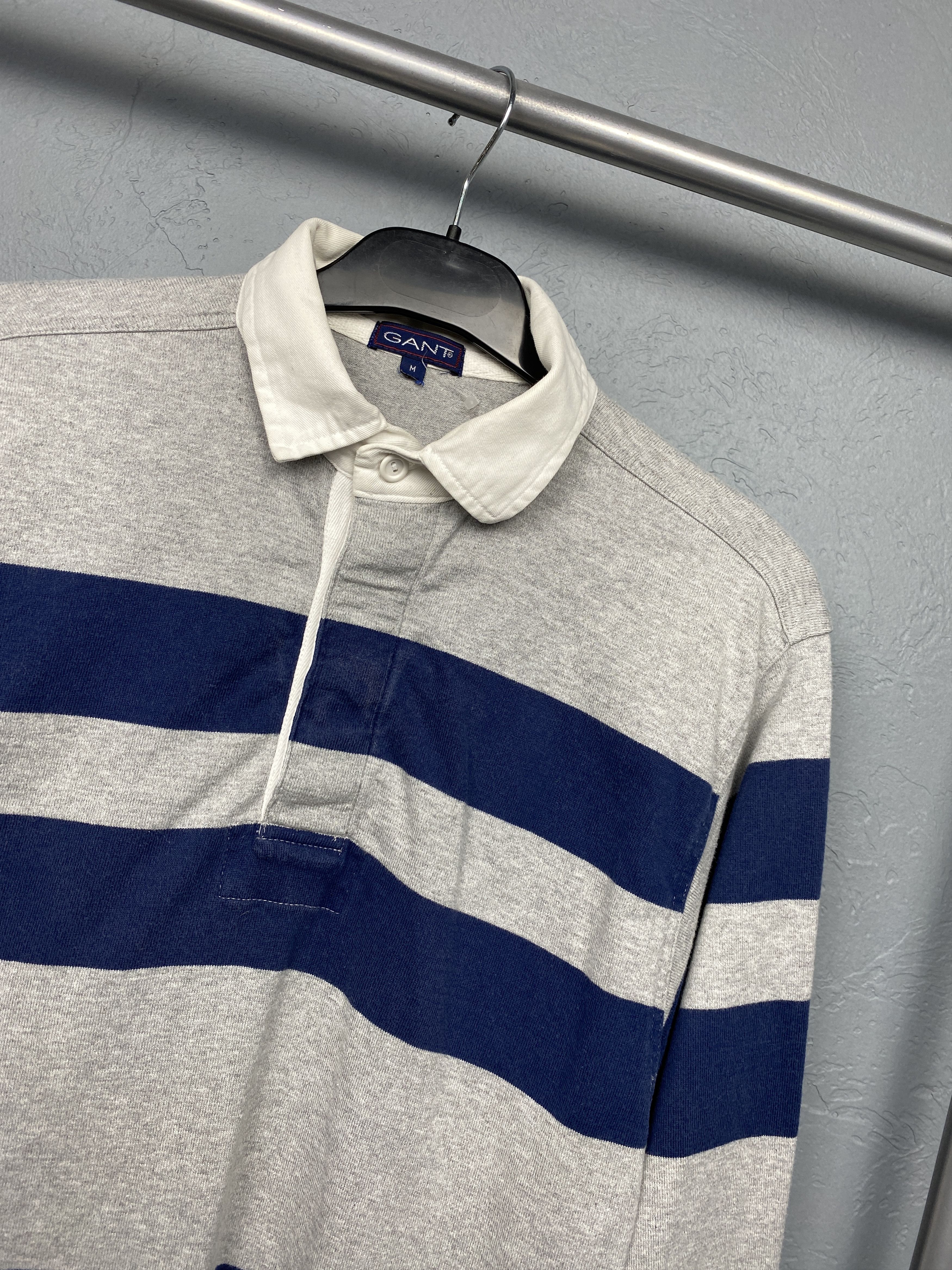 Gant Gant 90s Vintage Mens Rugby Long Sleeve Polo Shirt Size US M / EU 48-50 / 2 - 2 Thumbnail