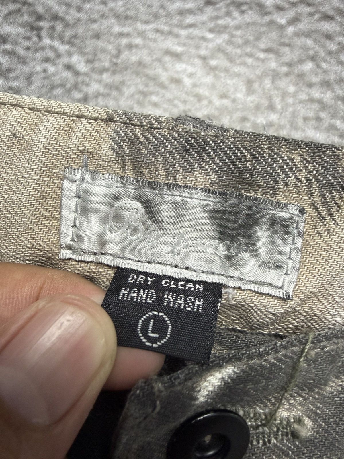 If Six Was Nine Distressed flare denim jeans pants Size US 33 - 14 Thumbnail