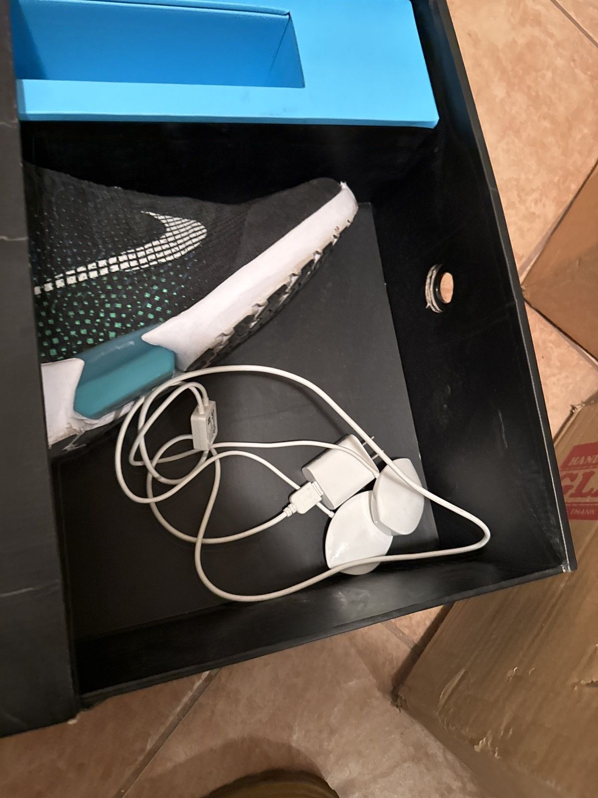 Nike Nike Hyper Adapt 1.0 black / white / blue lagoon size 12.5 Size US 12.5 / EU 45-46 - 14 Thumbnail