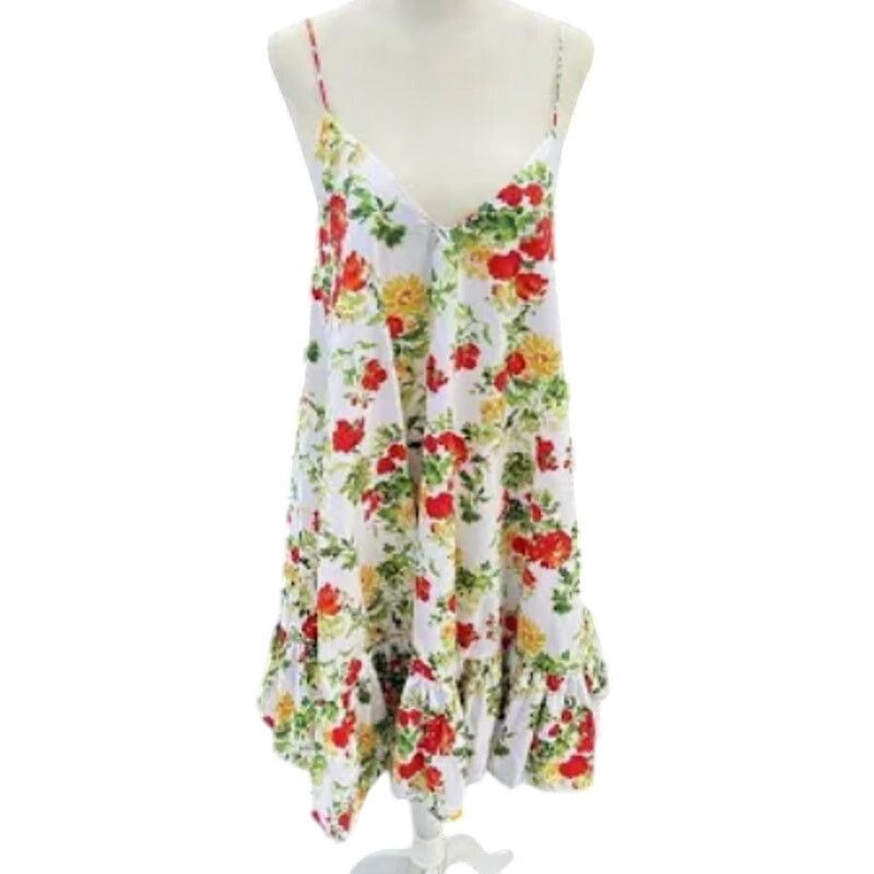 CAROLINE CONSTAS Laurel ruffled floral-print cotton-blend poplin mini dress Size L / US 10 / IT 46 - 3 Thumbnail