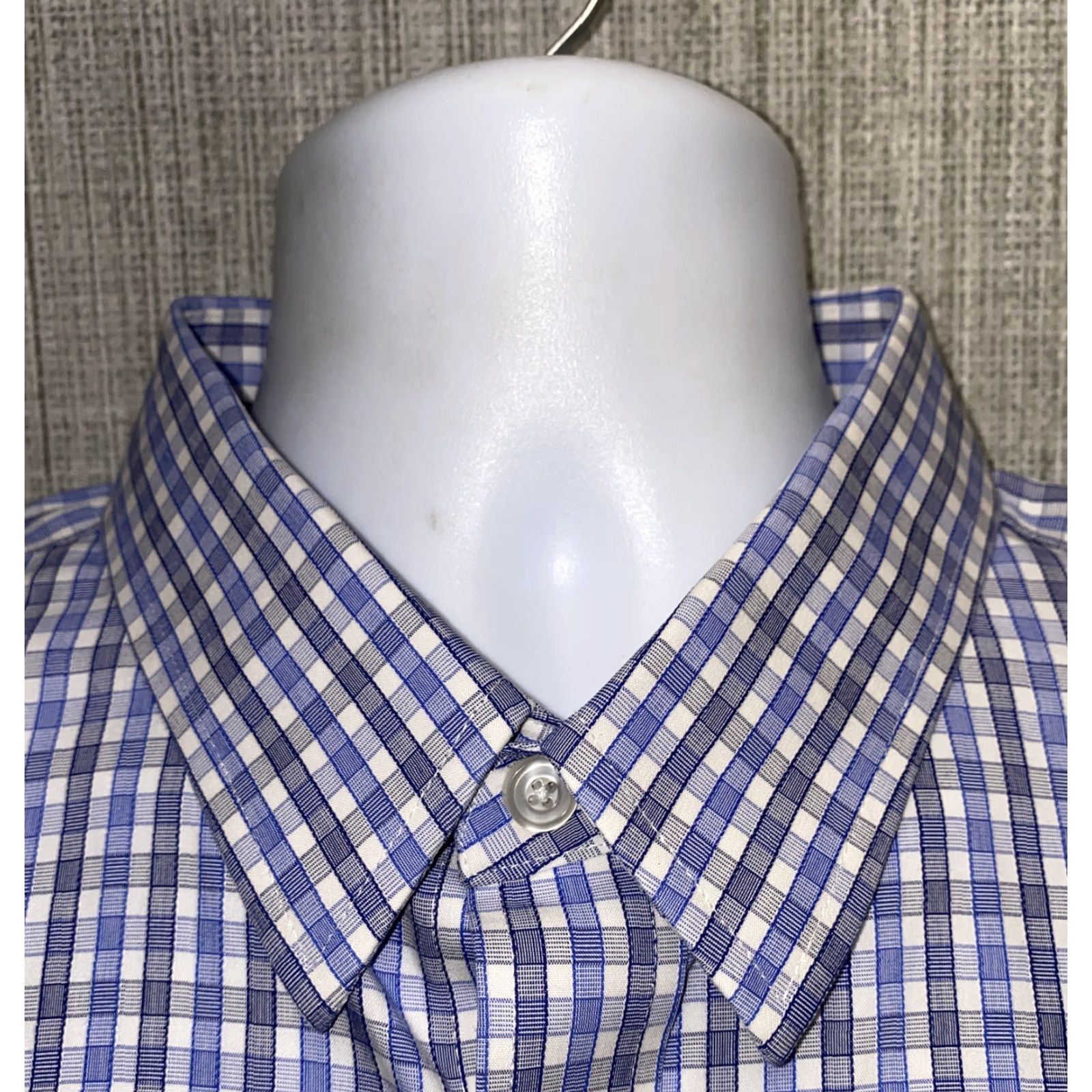 UNTUCKit UNTUCKit Mens Blue Plaid Long Sleeve Button Front Shirt XL Shirt Cotton Button-Down WRINKLE FREE Regular Mens Size US XL / EU 56 / 4 - 3 Thumbnail