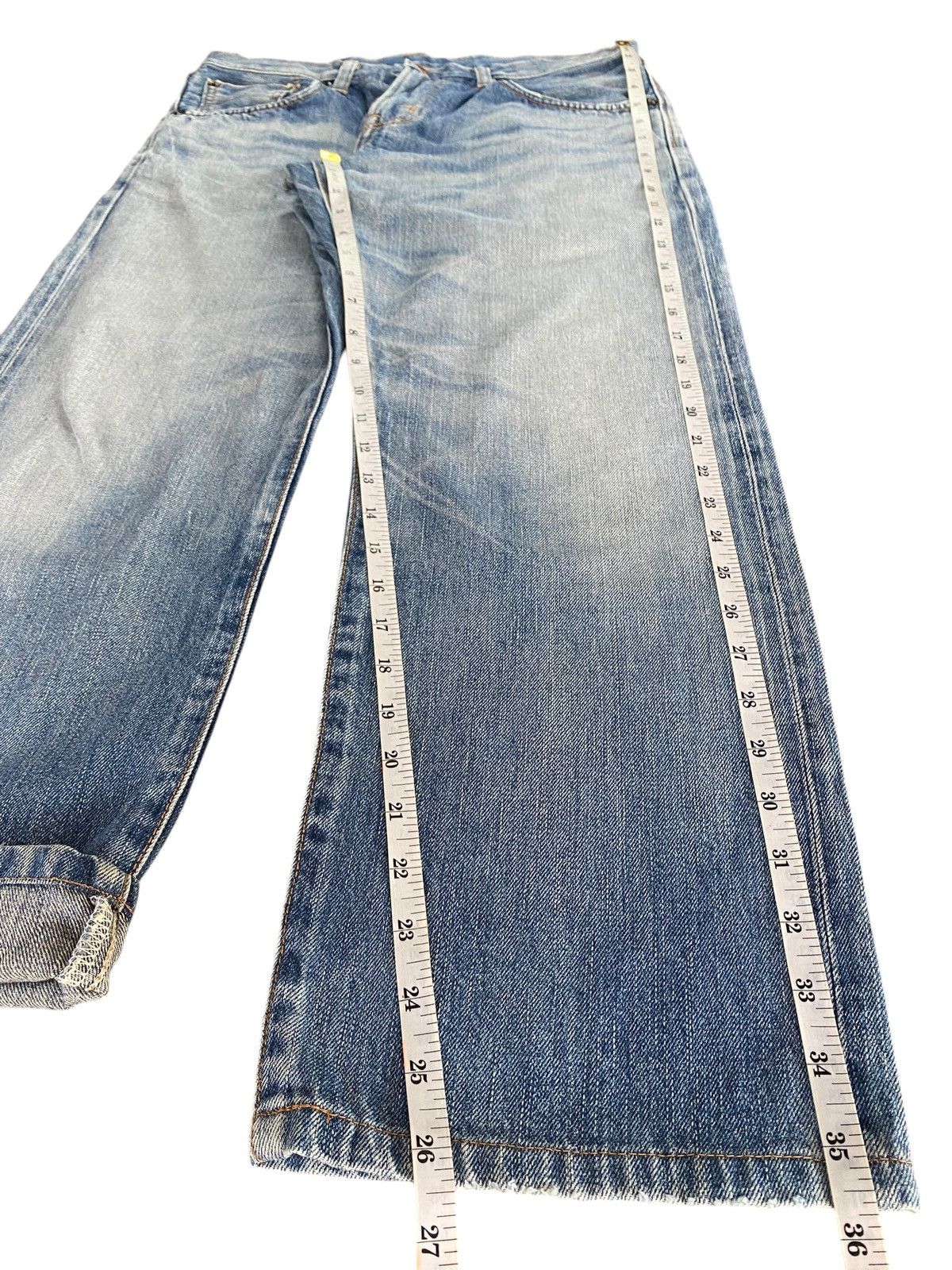 Edwin Insane Edwin 505 Orange Tab Selvedge Enough Baggy Jeans Size US 31 - 13 Thumbnail