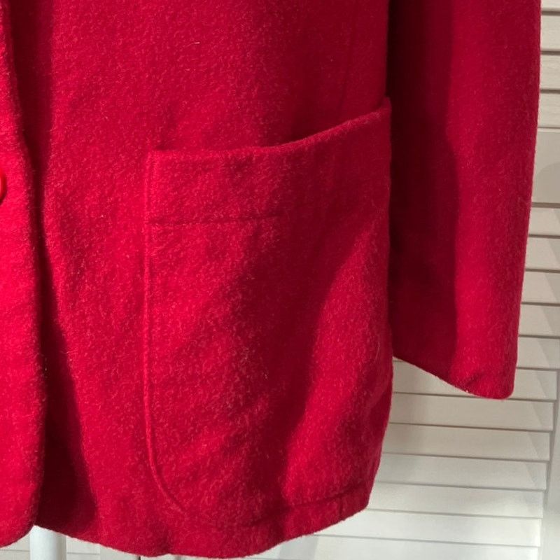 Other Chaus Vintage Red Collared Long Sleeve Wool Blazer Jacket 16 Size XXL / US 16-18 / IT 52-54 - 7 Thumbnail